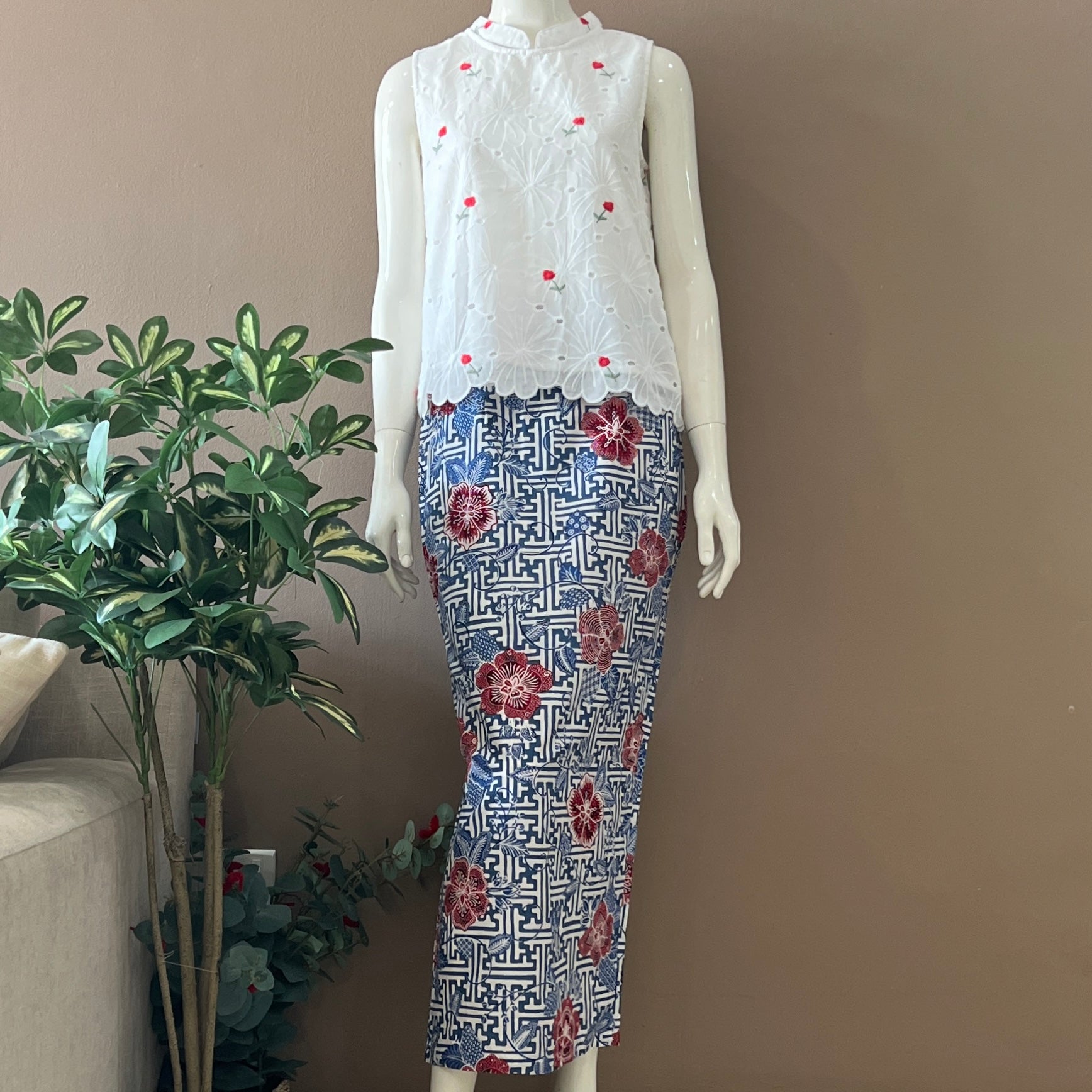 Mandarin Collar Sleeveless Top Template