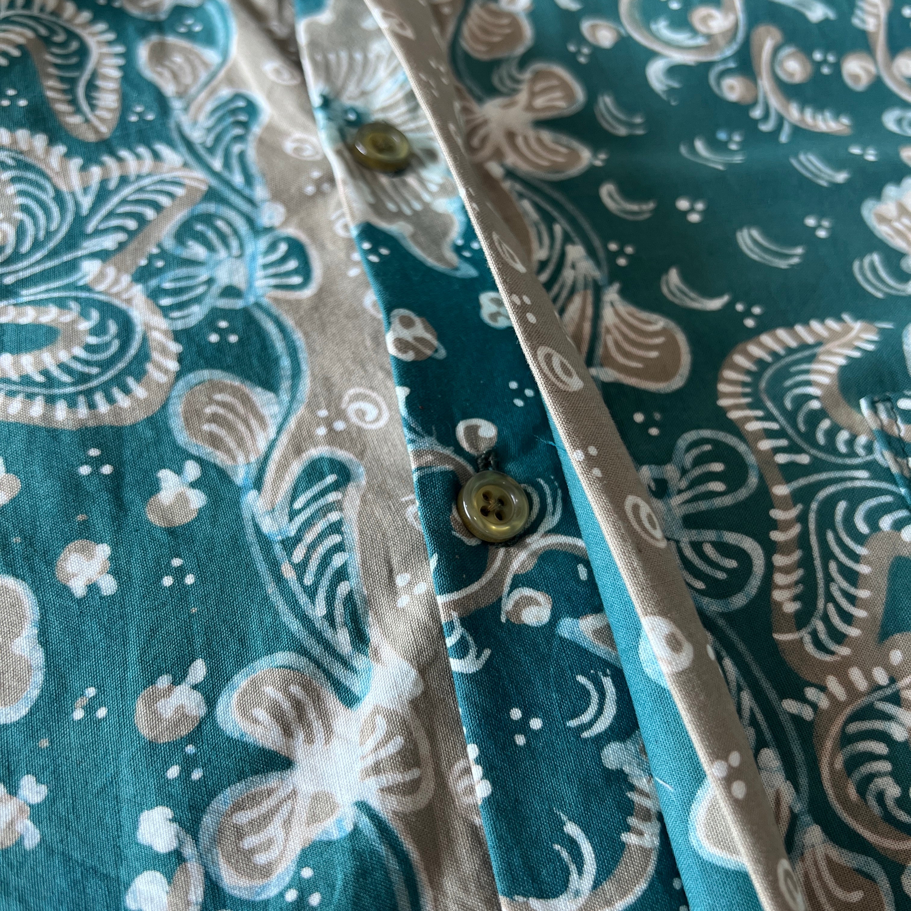 Premium Batik Tulis Men's Select Long Sleeve Shirt - S