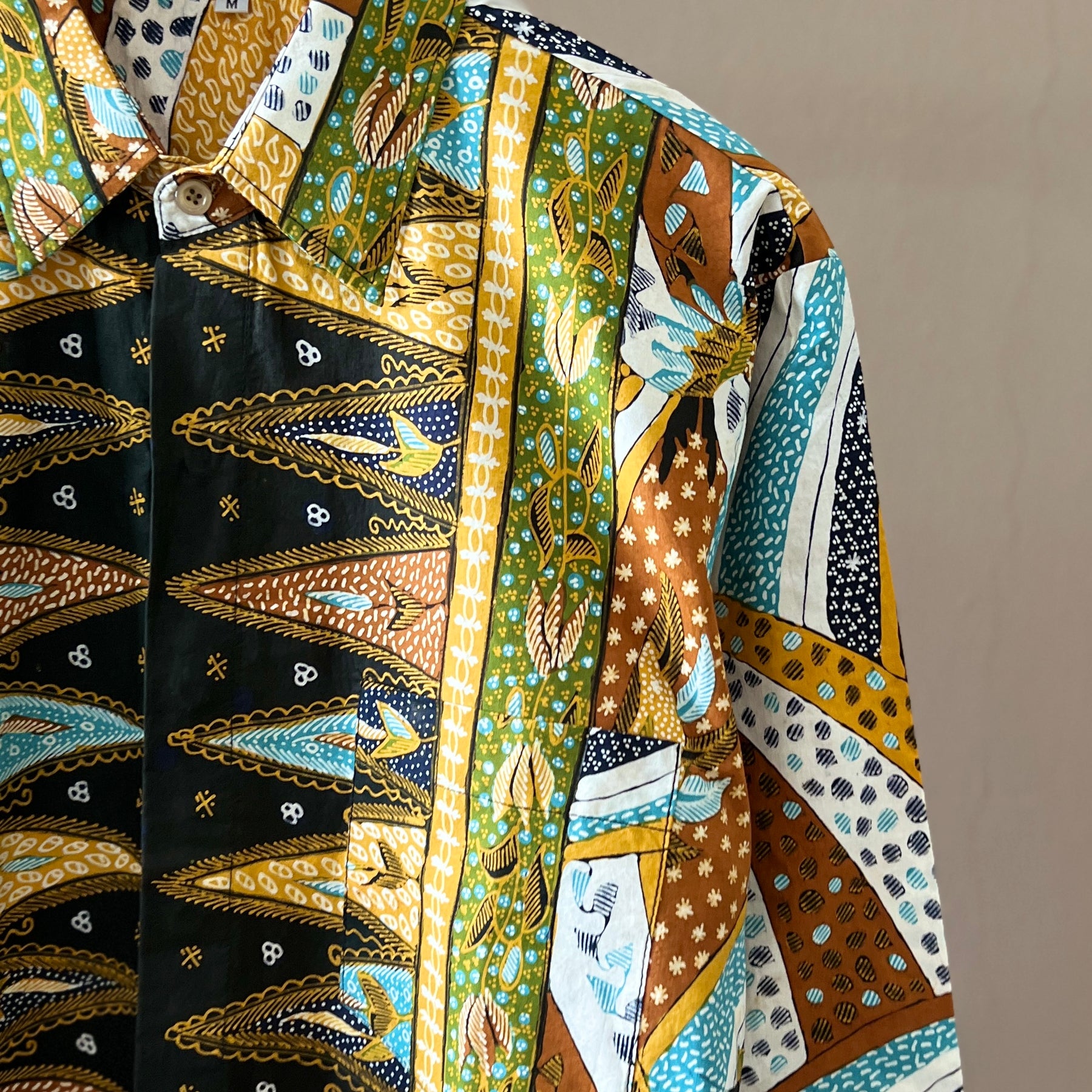 Premium Batik Tulis Supreme Men's Long Sleeve Shirt - M