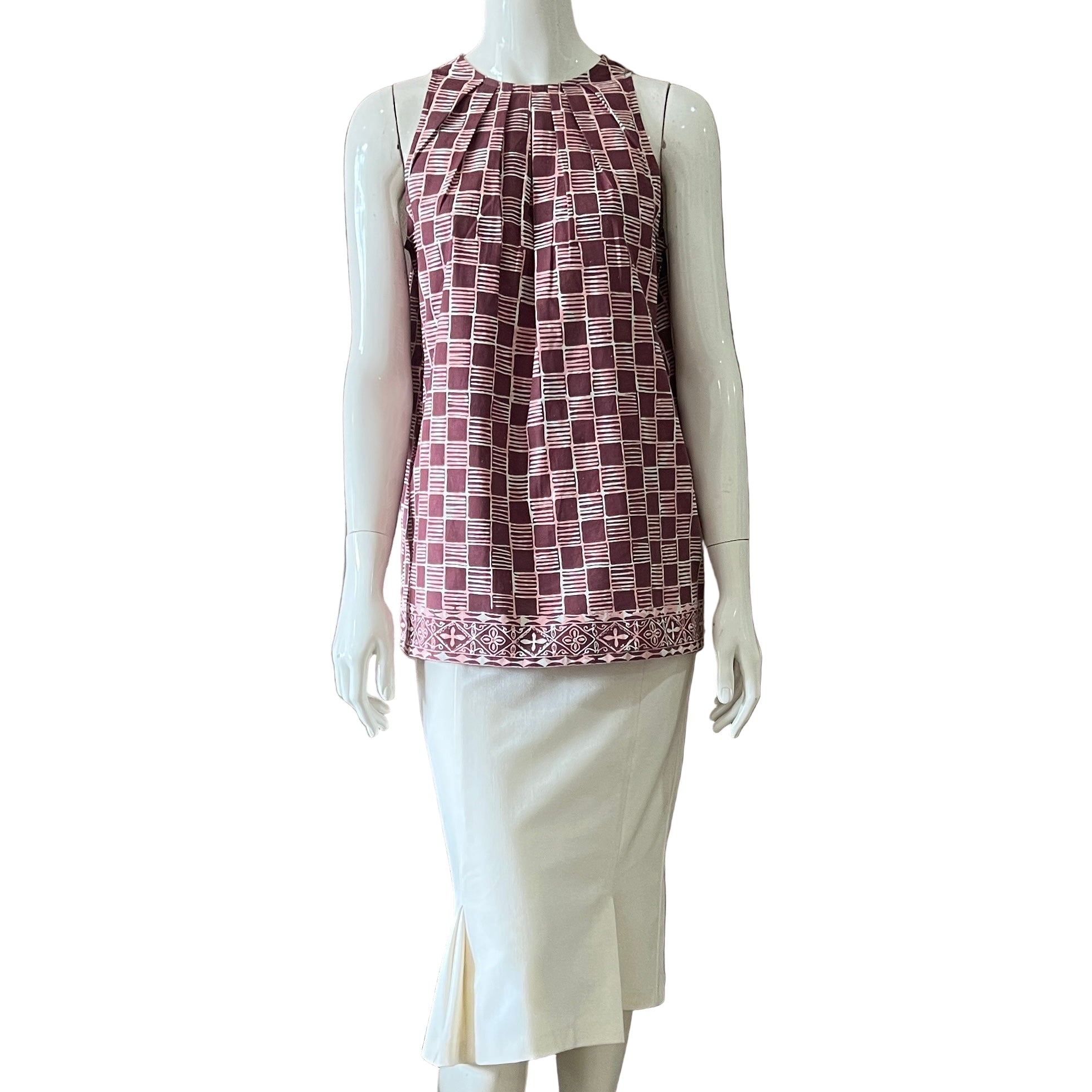 Ruffle Neck Tunic - XS