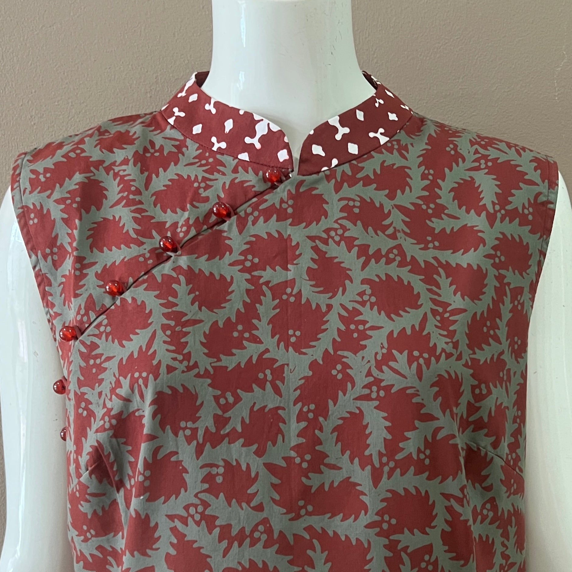 Classic Cheongsam Maxi Dress - XL