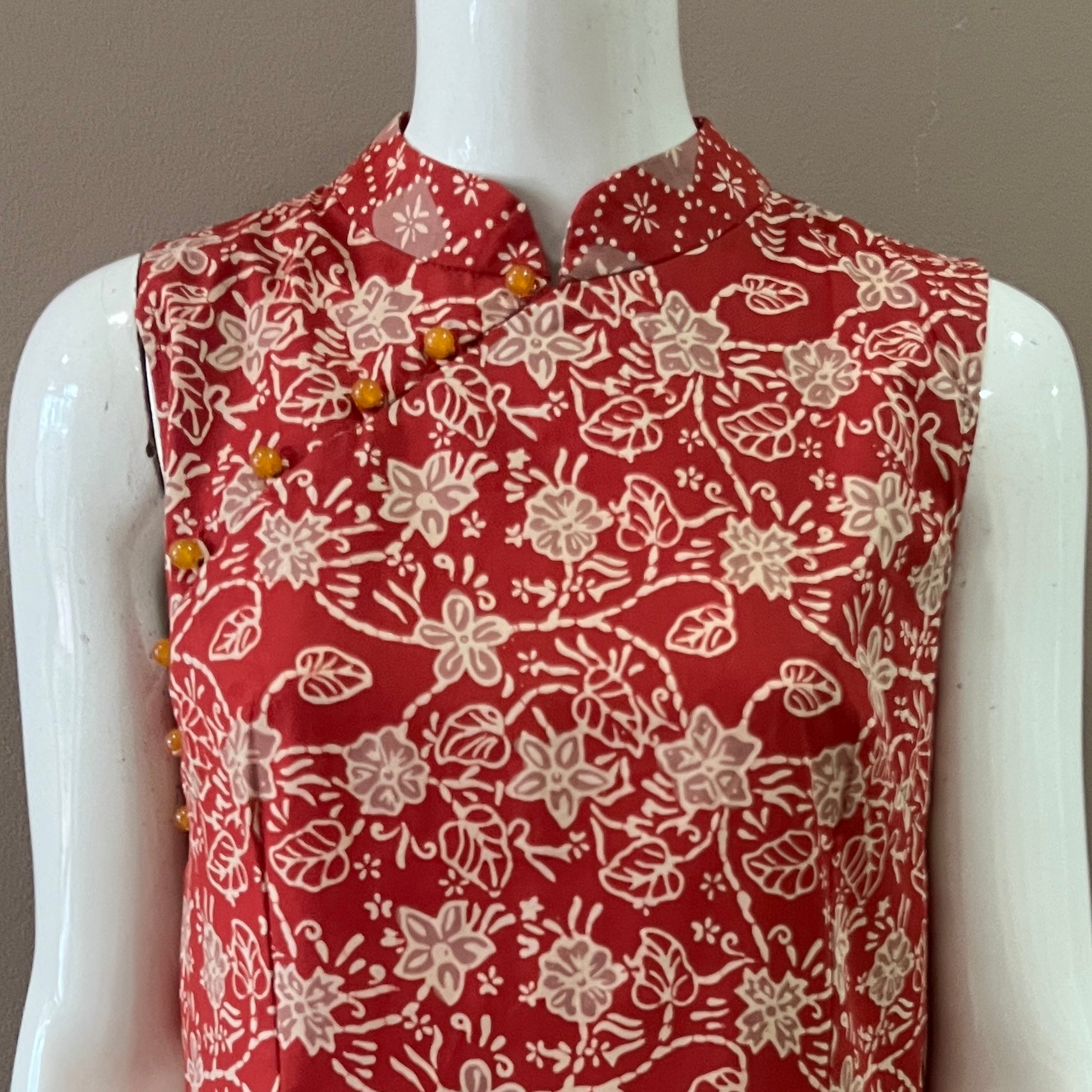 Classic Cheongsam Maxi Dress - S