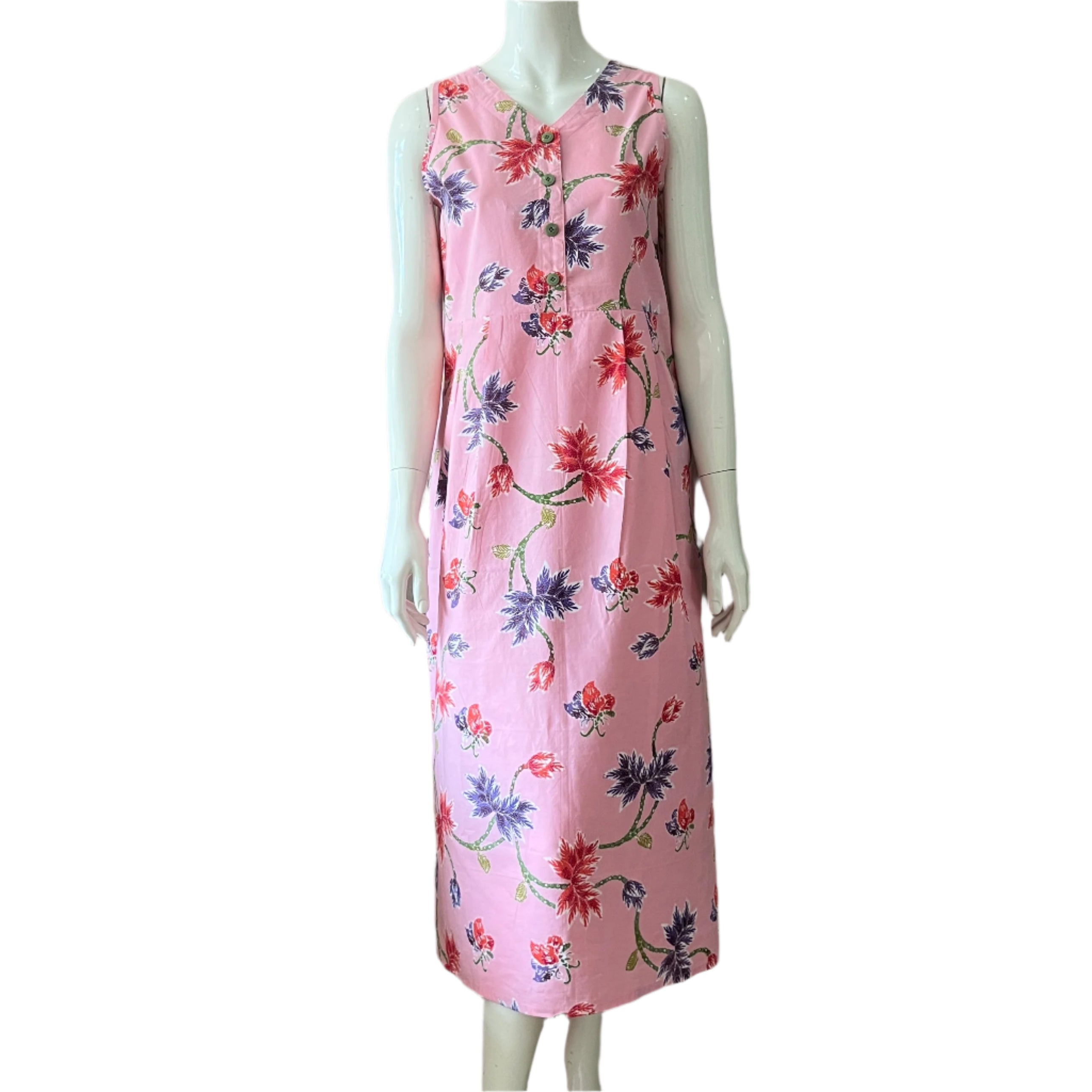 Reversible Batik Maxi Dress - XS