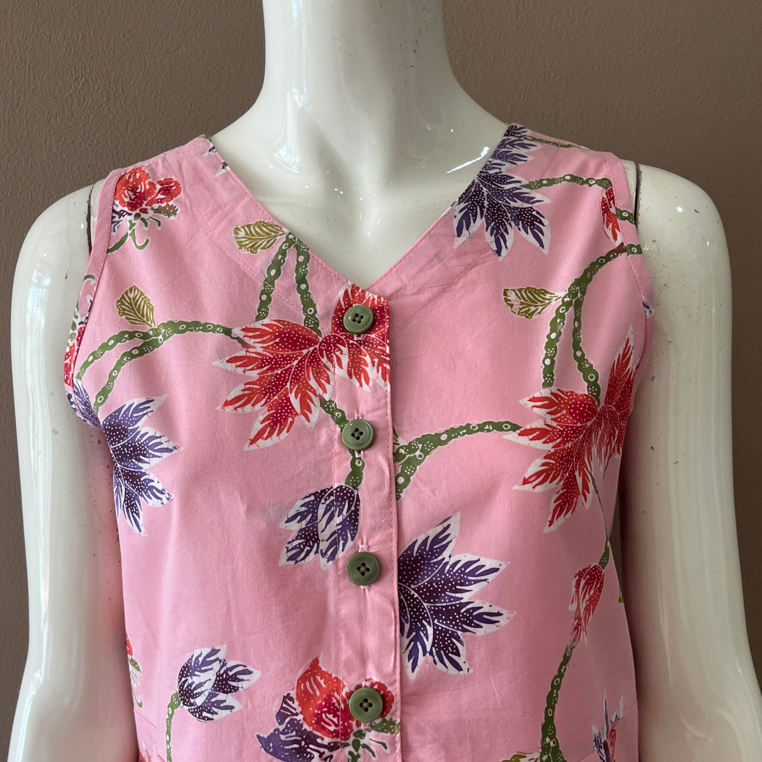Reversible Batik Maxi Dress - XS