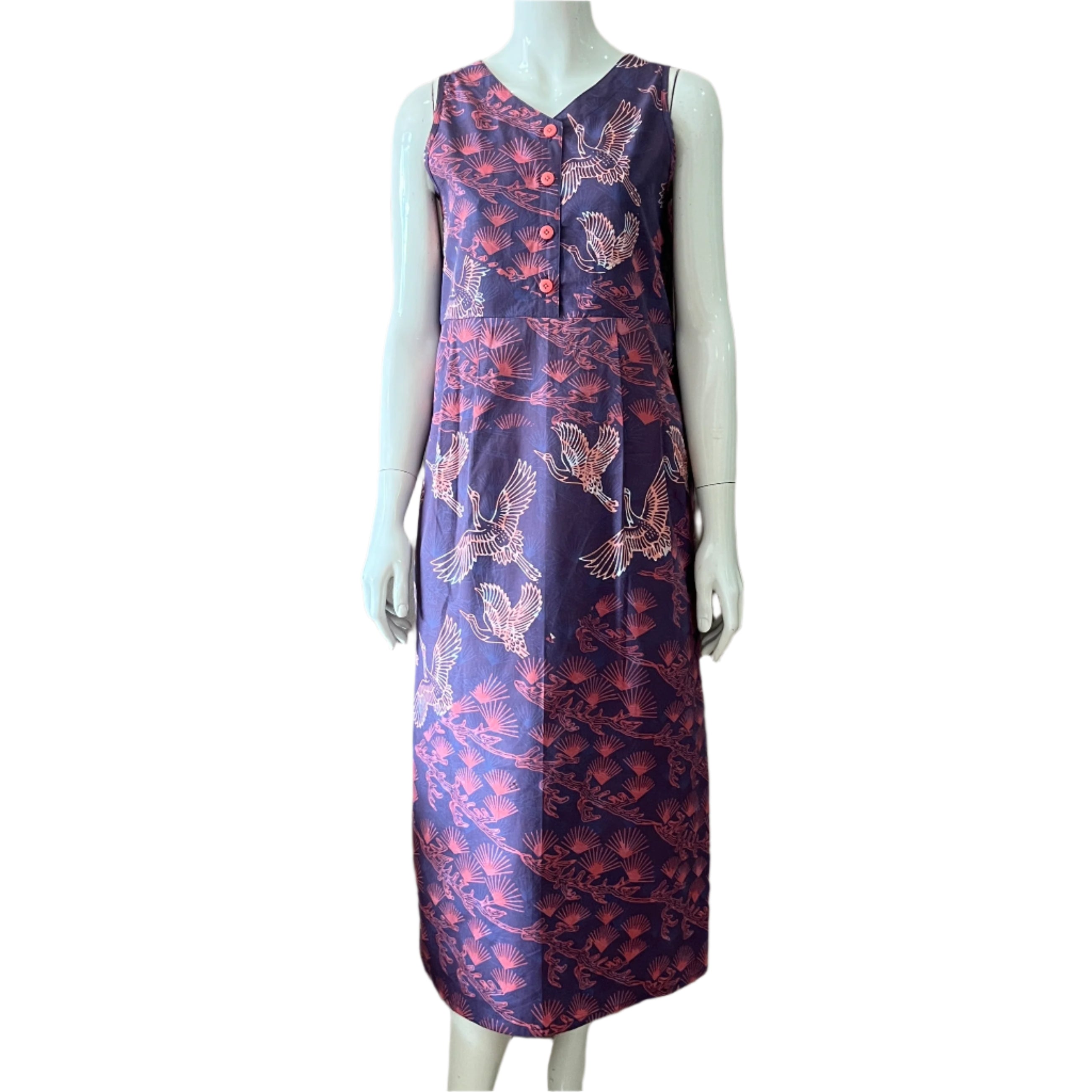 Reversible Batik Maxi Dress - XS