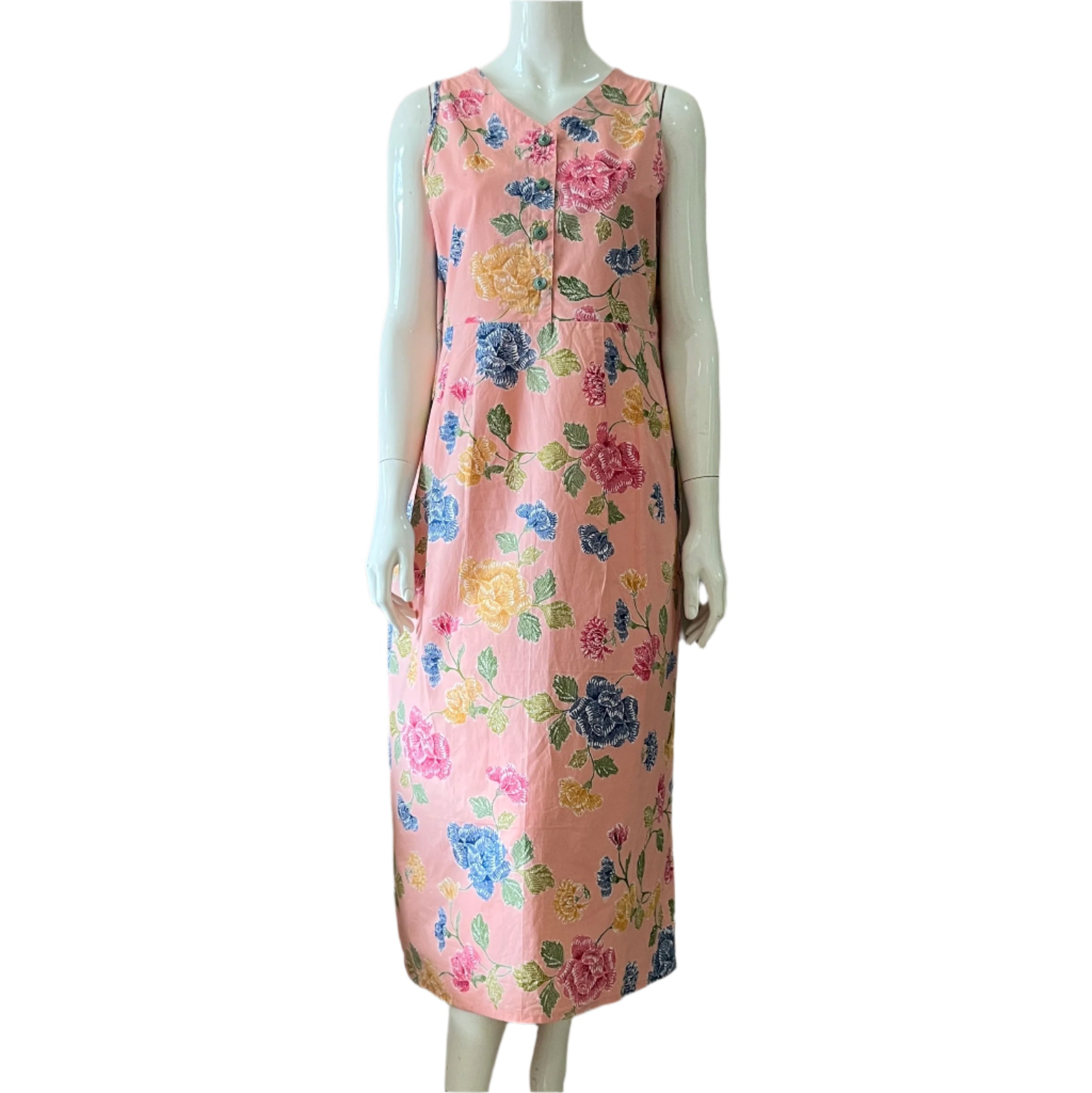 Reversible Batik Maxi Dress - S