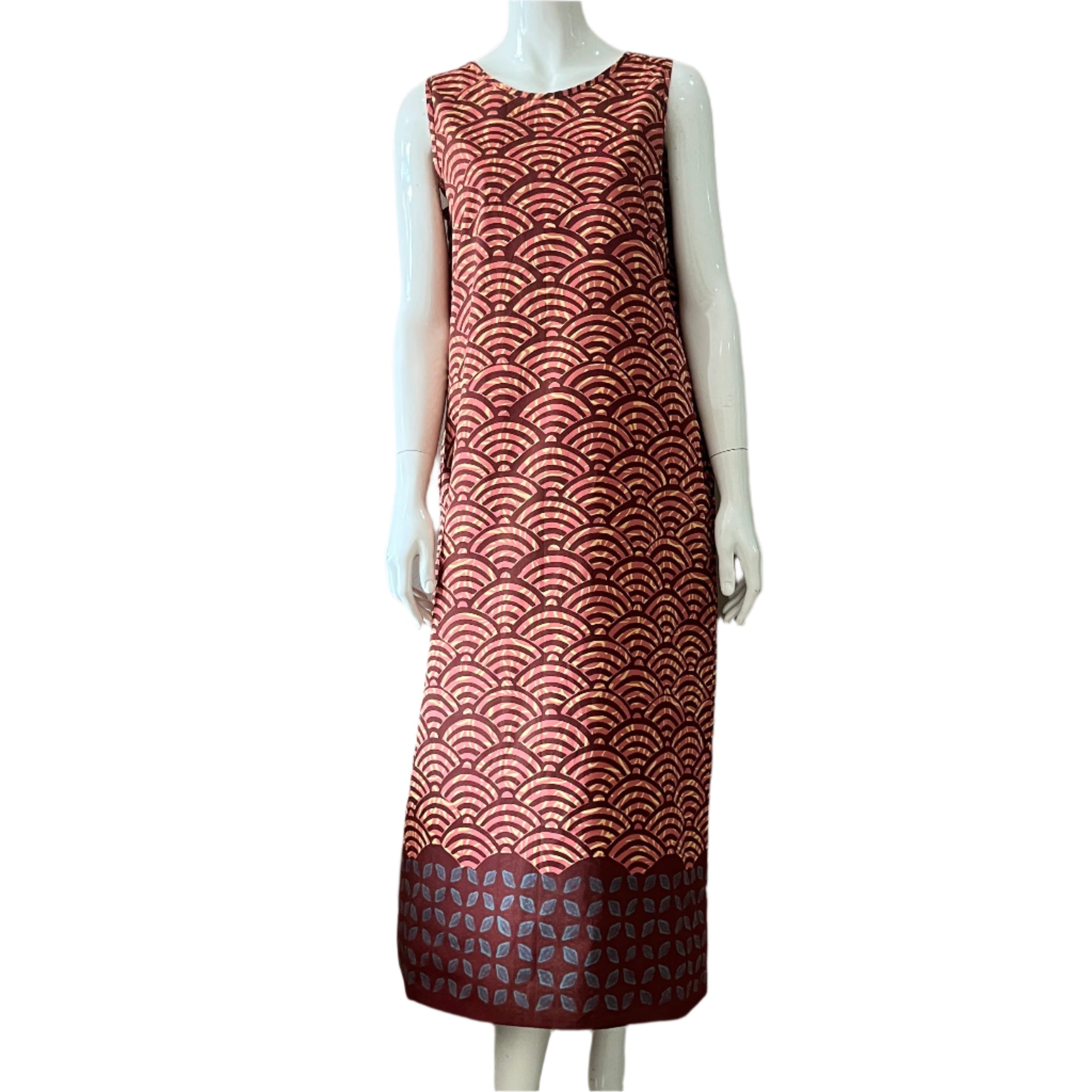 Reversible Batik Maxi Dress - M