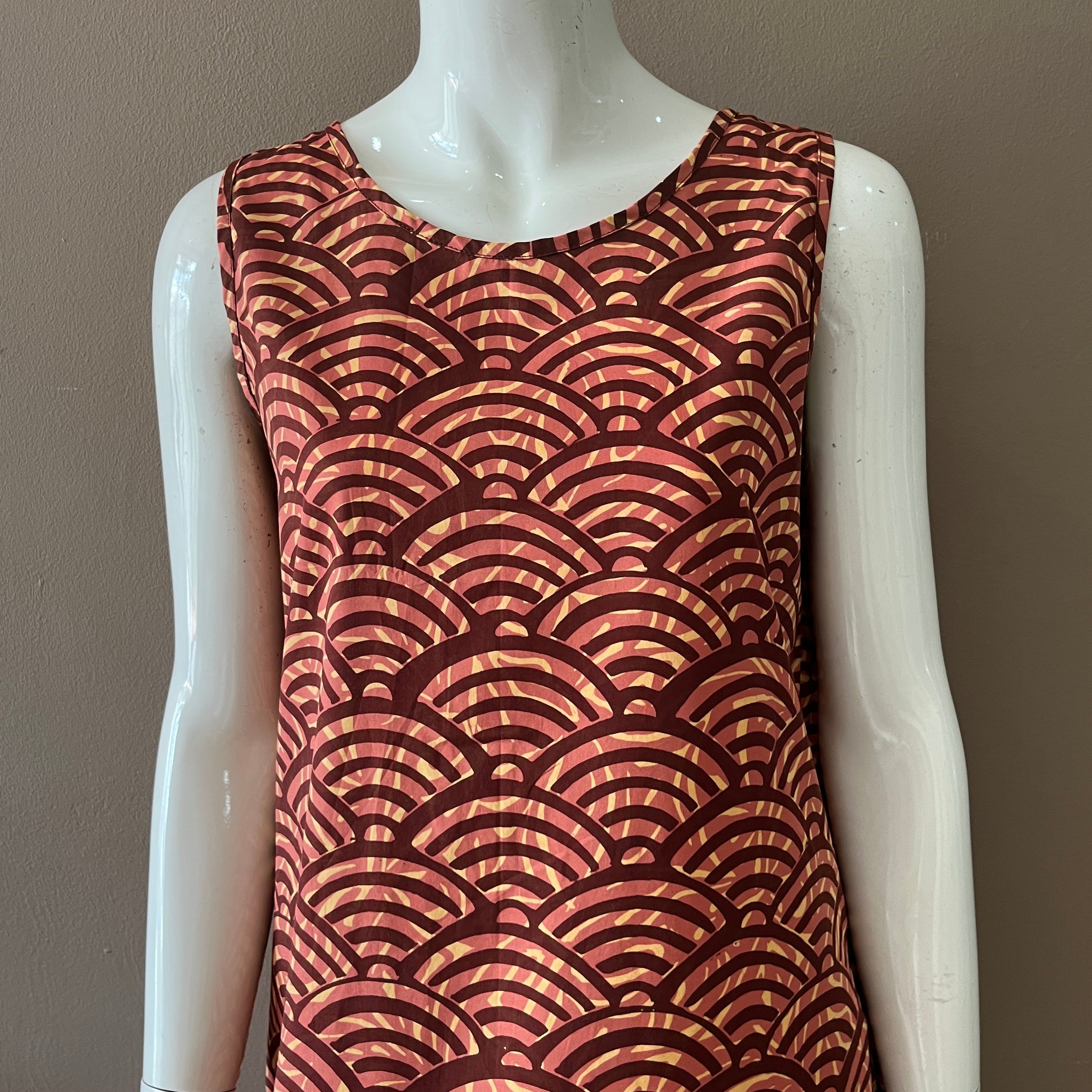 Reversible Batik Maxi Dress - M