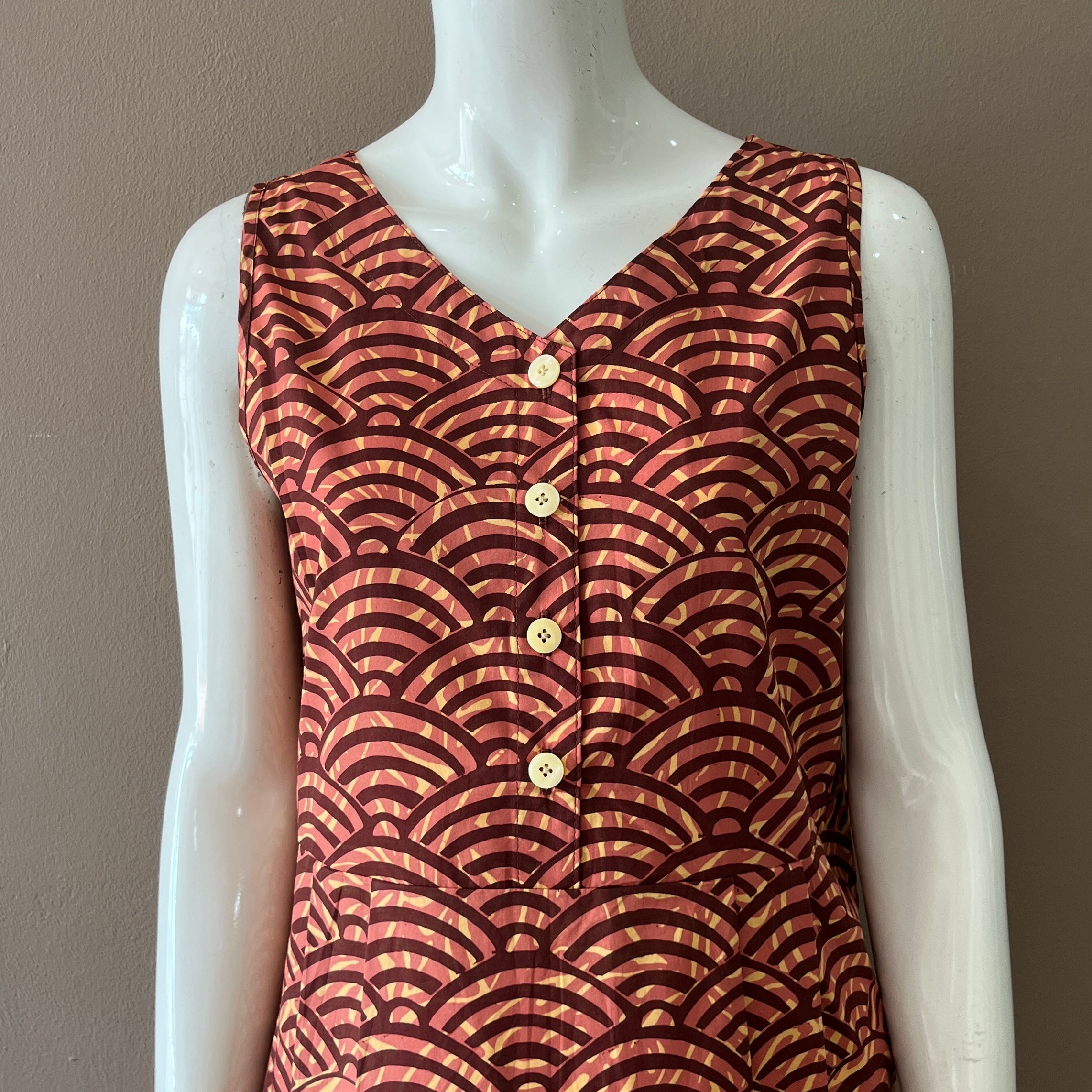 Reversible Batik Maxi Dress - M