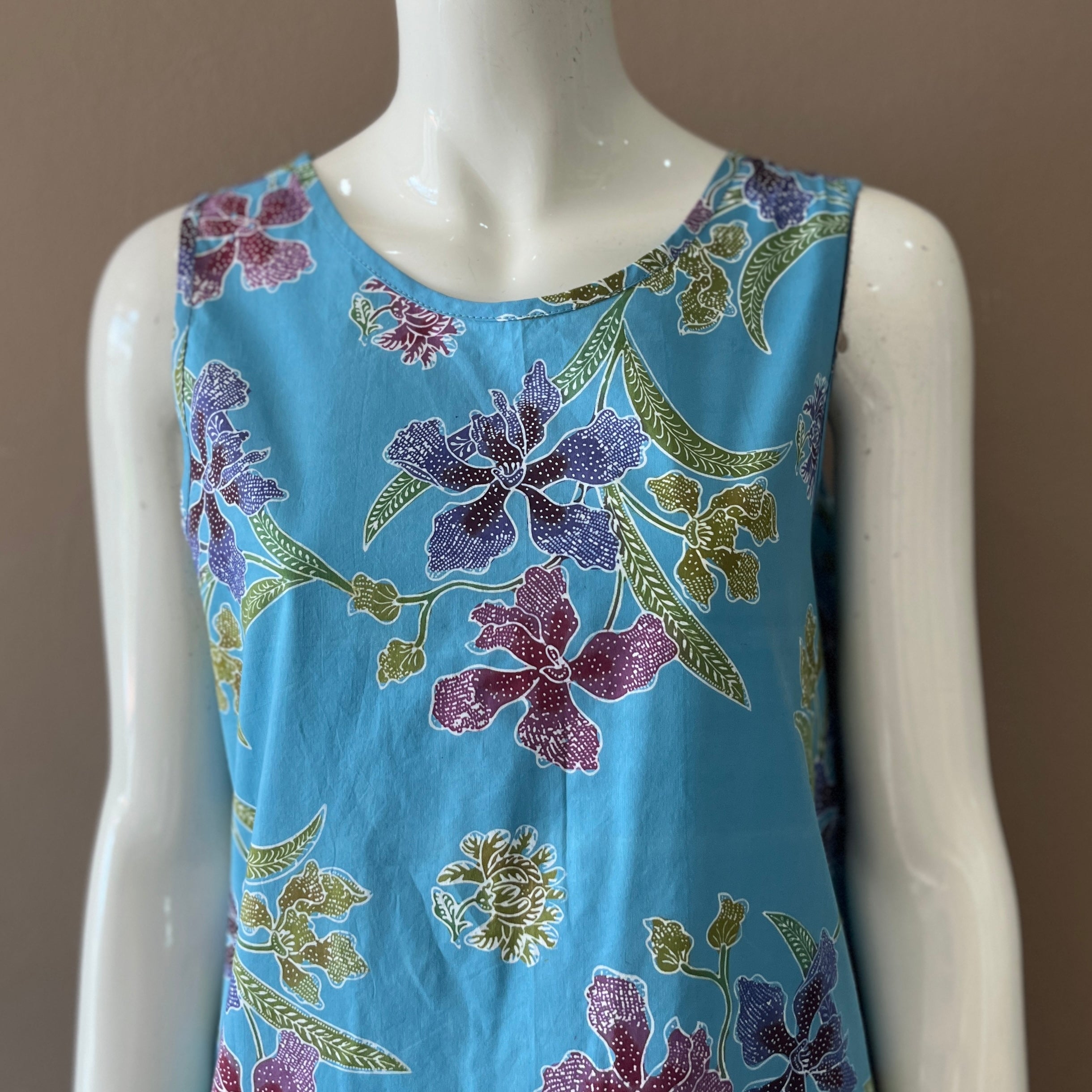 Reversible Batik Maxi Dress - M