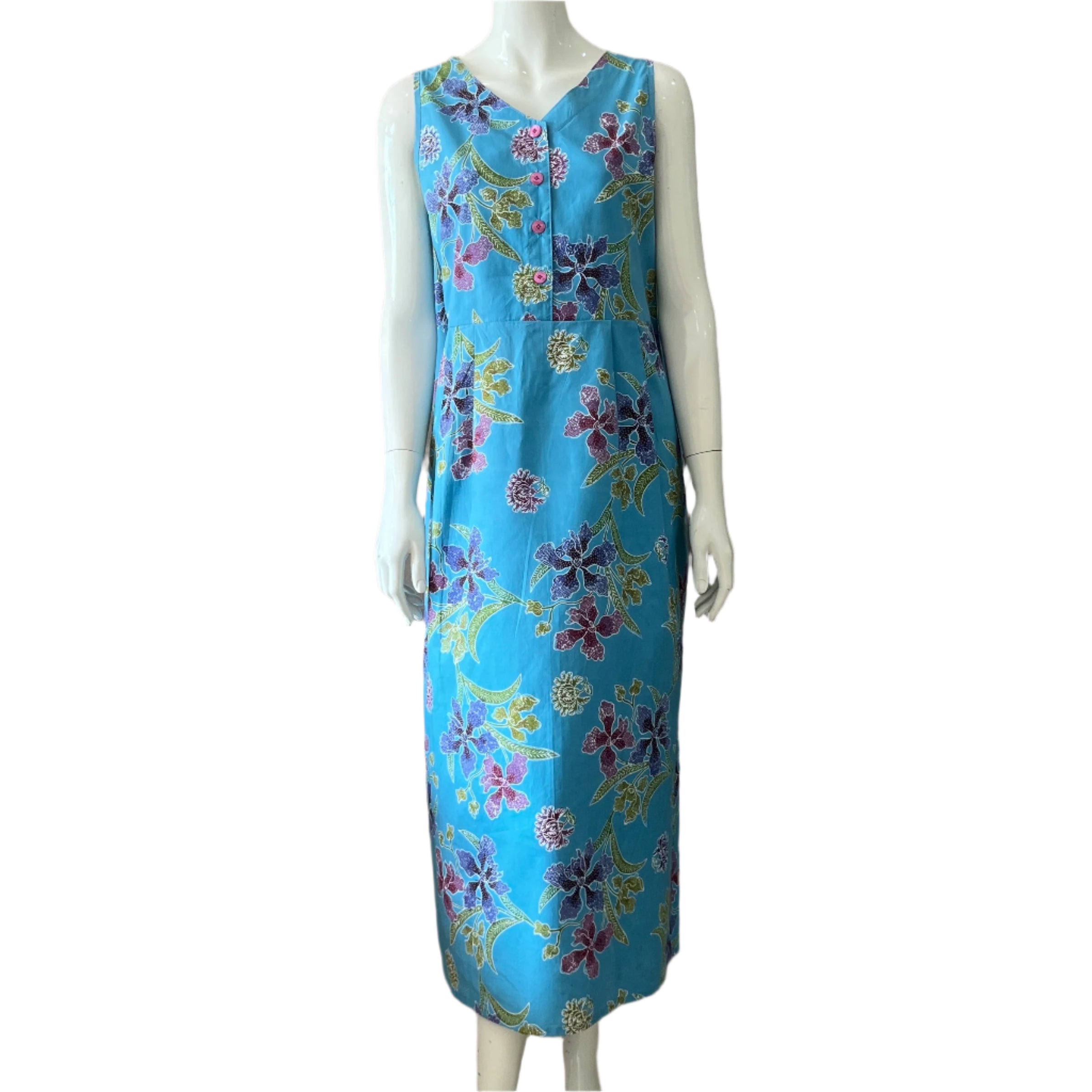 Reversible Batik Maxi Dress - M