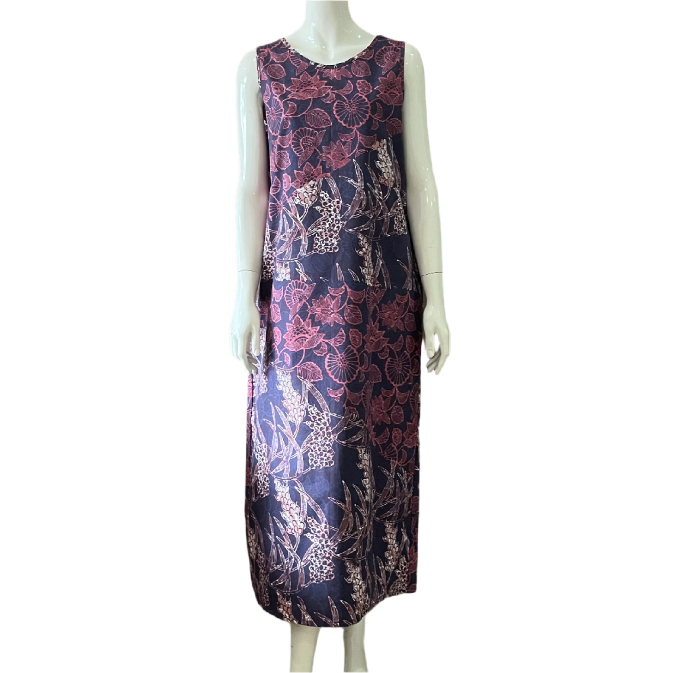 Reversible Batik Maxi Dress - L