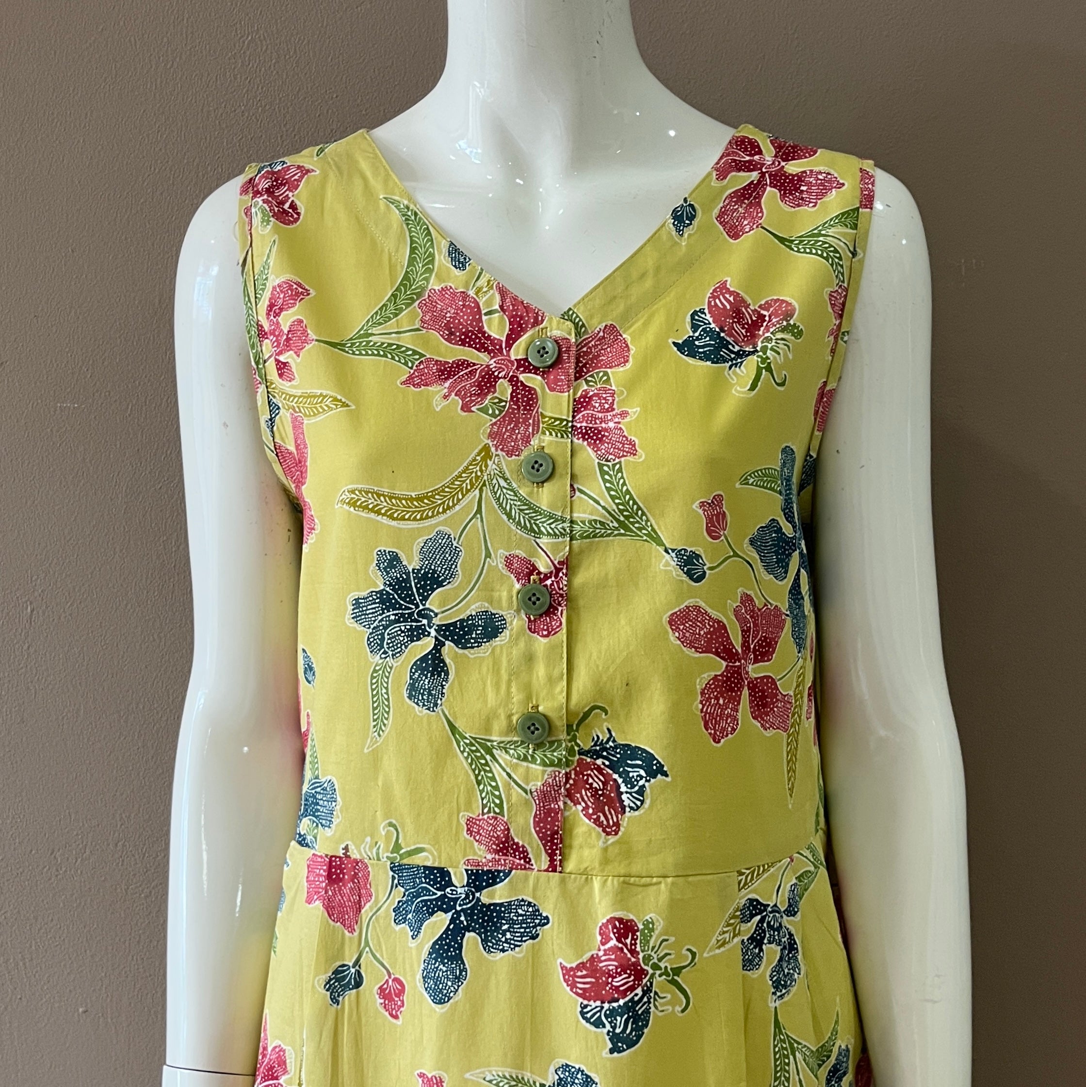 Reversible Batik Maxi Dress - XL