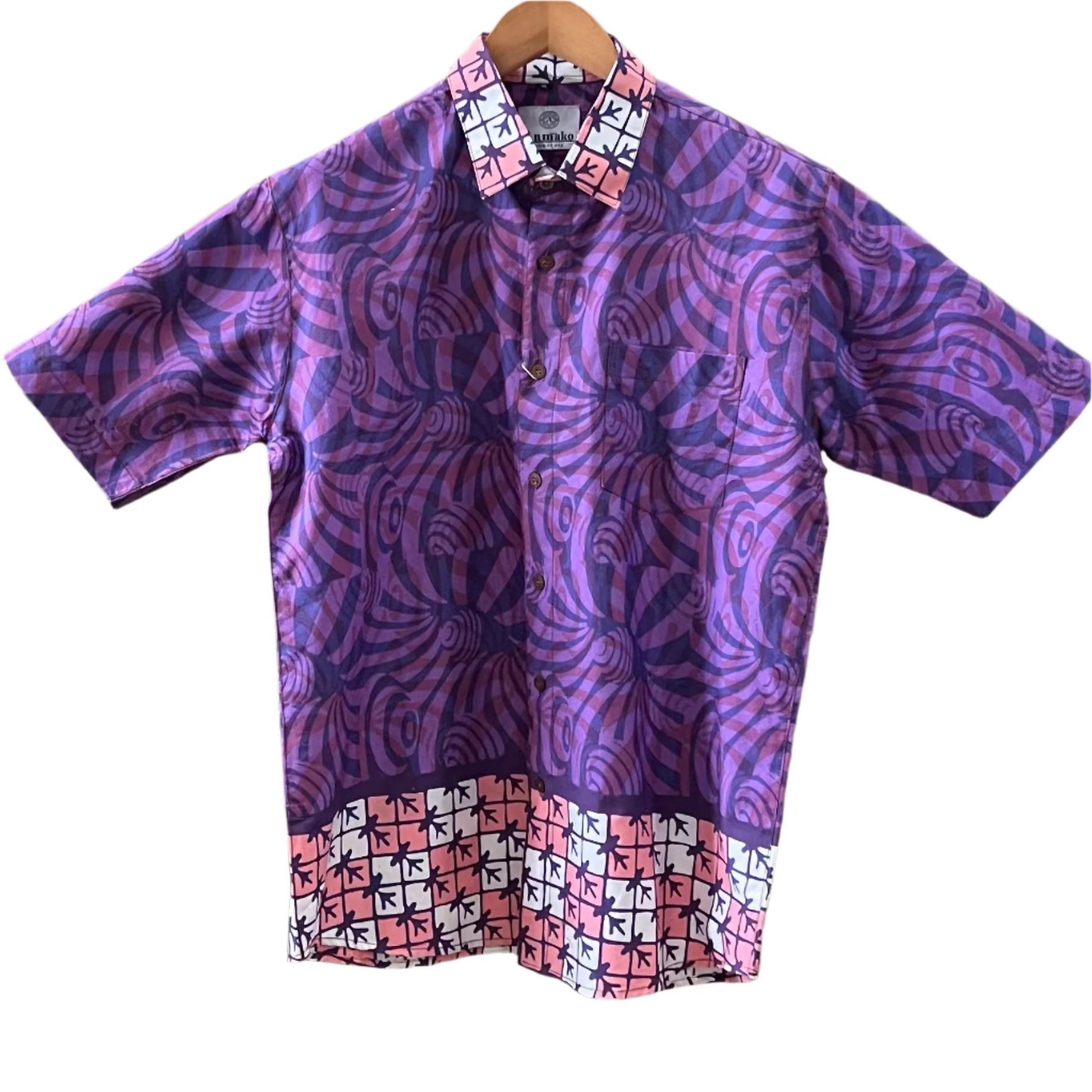 Batik Men's Short Sleeve Shirt - XL