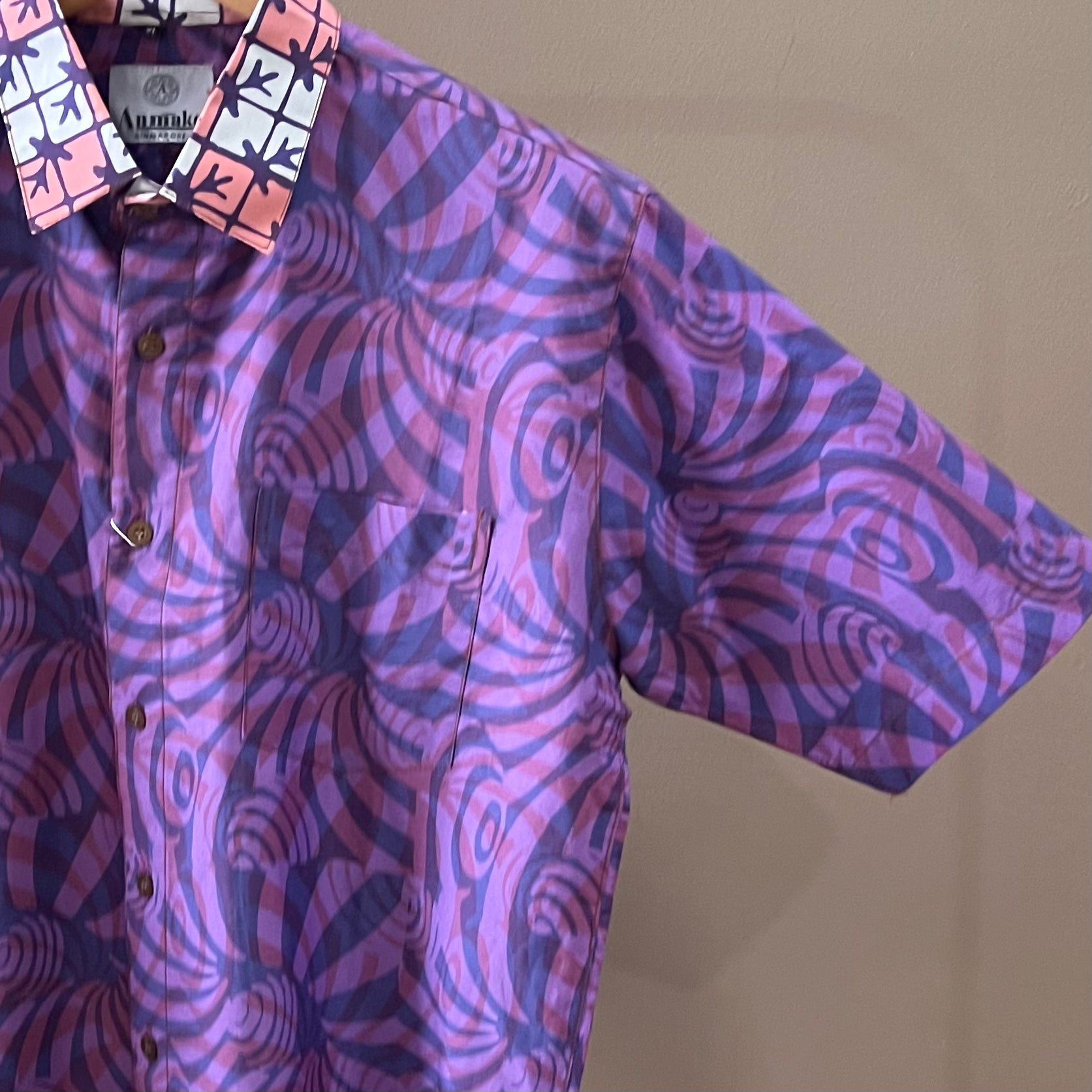 Batik Men's Short Sleeve Shirt - XL
