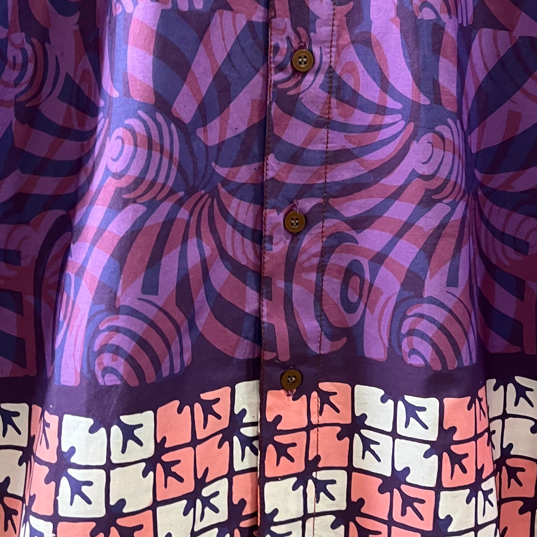 Batik Men's Short Sleeve Shirt - XL