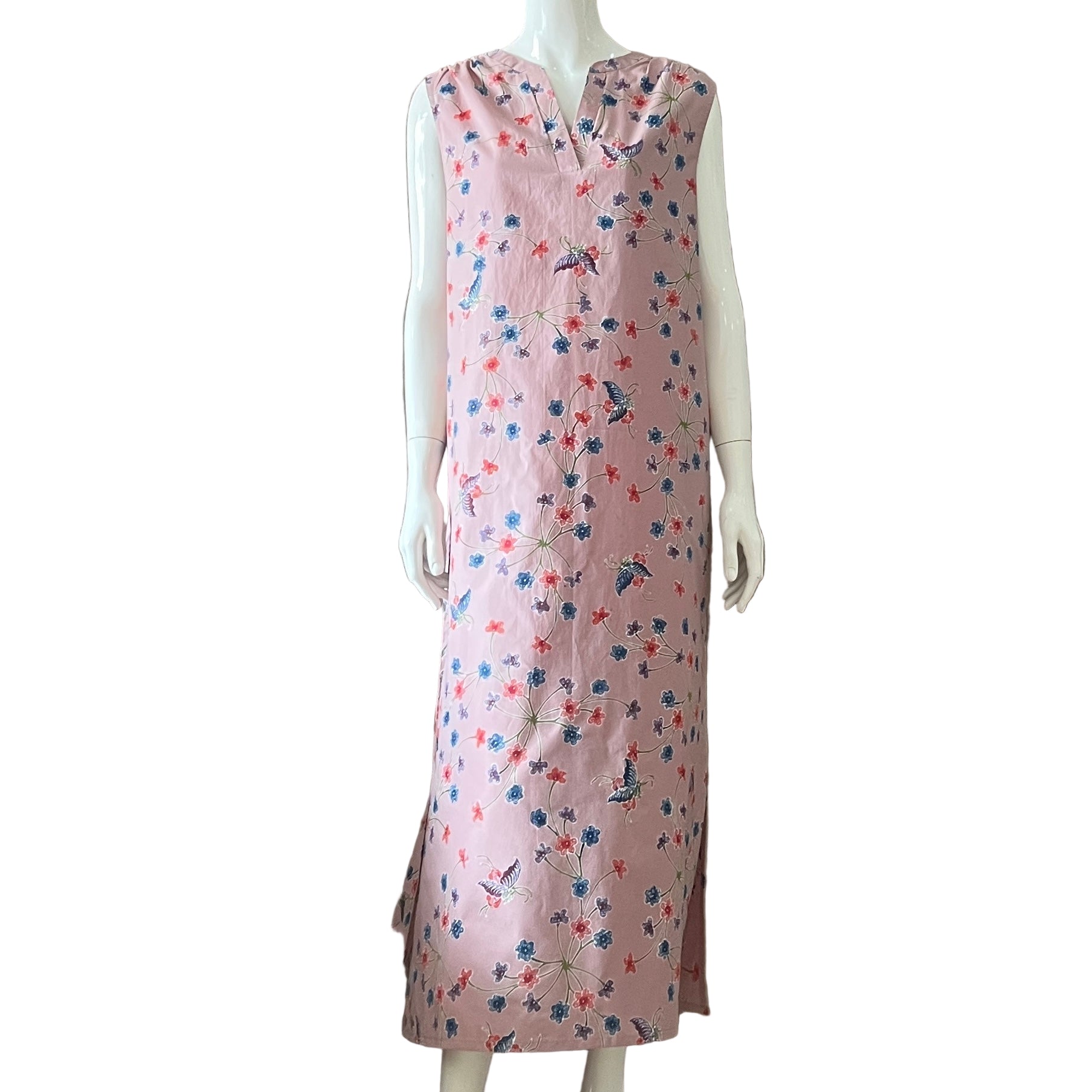 V Neck Classic Maxi Dress - XL