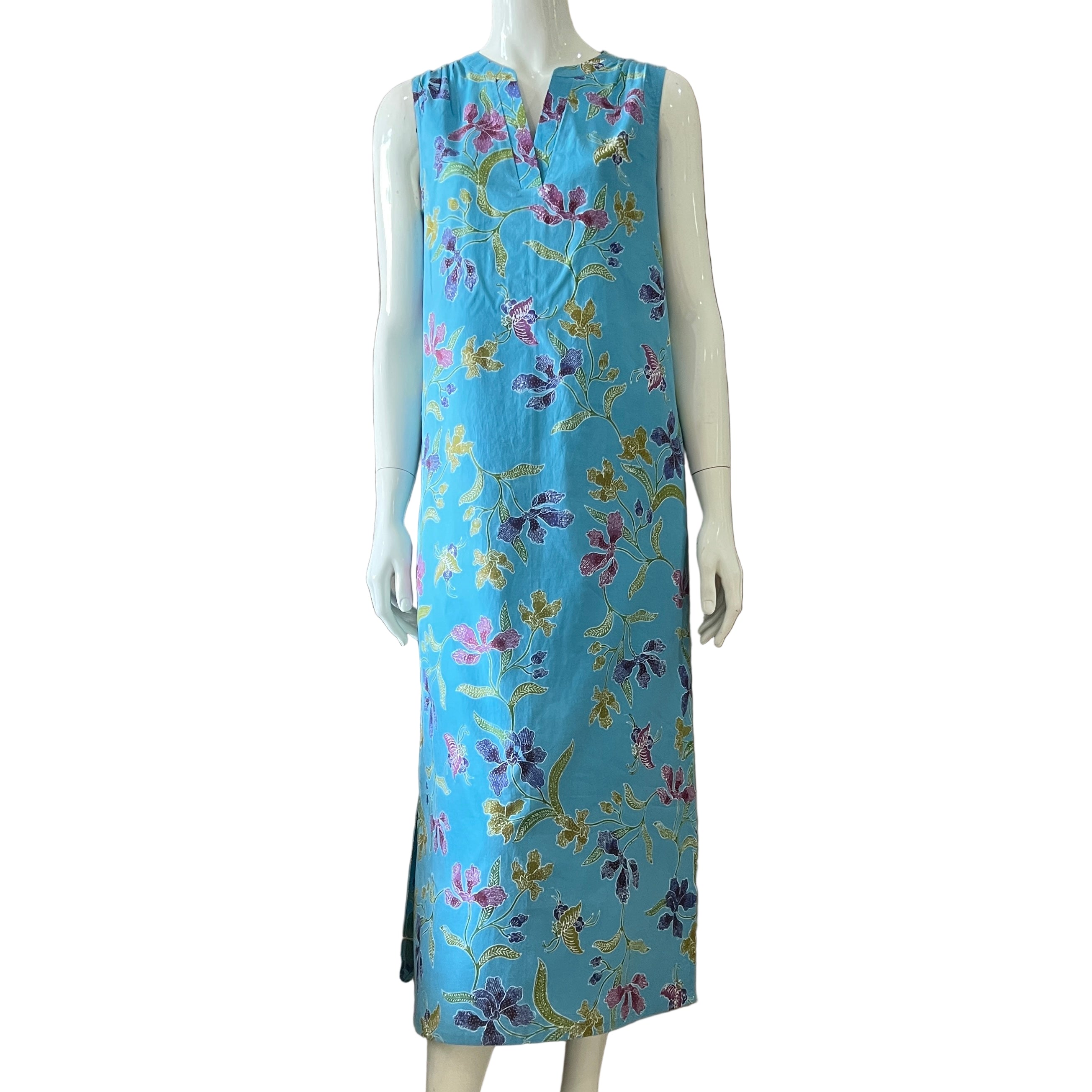 V Neck Classic Maxi Dress - XS