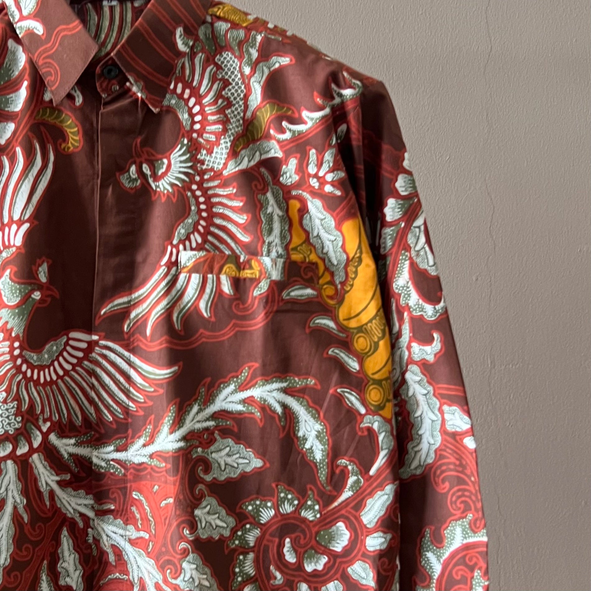 Regular Batik Men's Long Sleeve Shirt - S