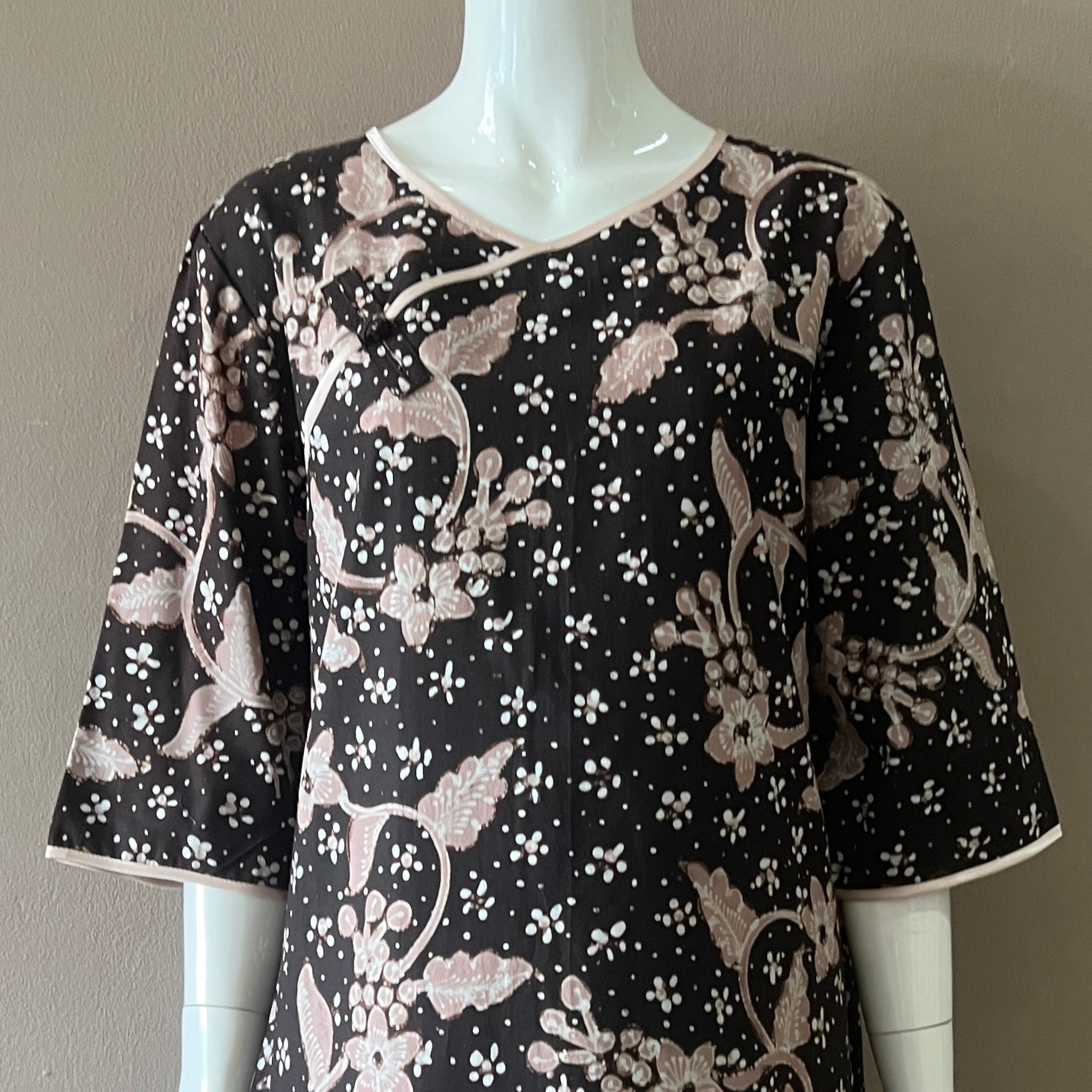 Classic Pankou 3/4 Sleeve Dress - XL