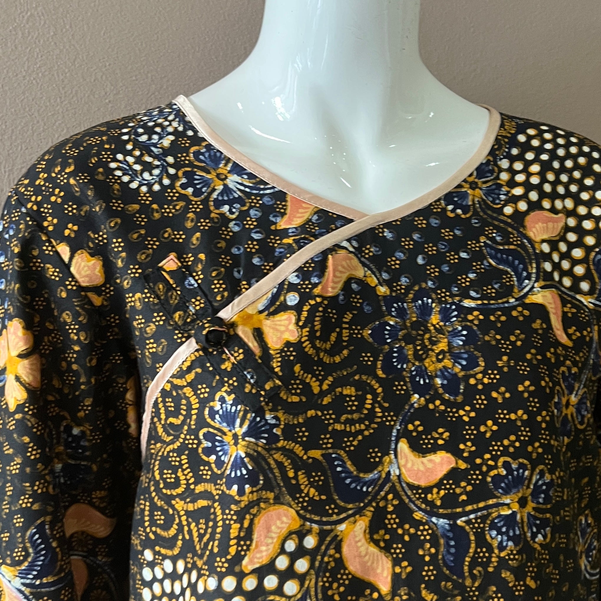 Classic Pankou 3/4 Sleeve Dress - XL