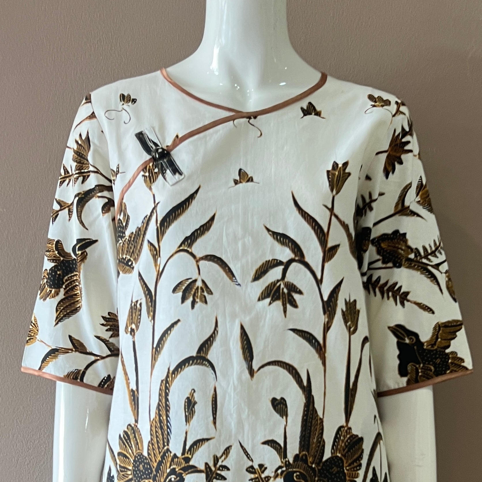 Classic Pankou 3/4 SleeveDress - S