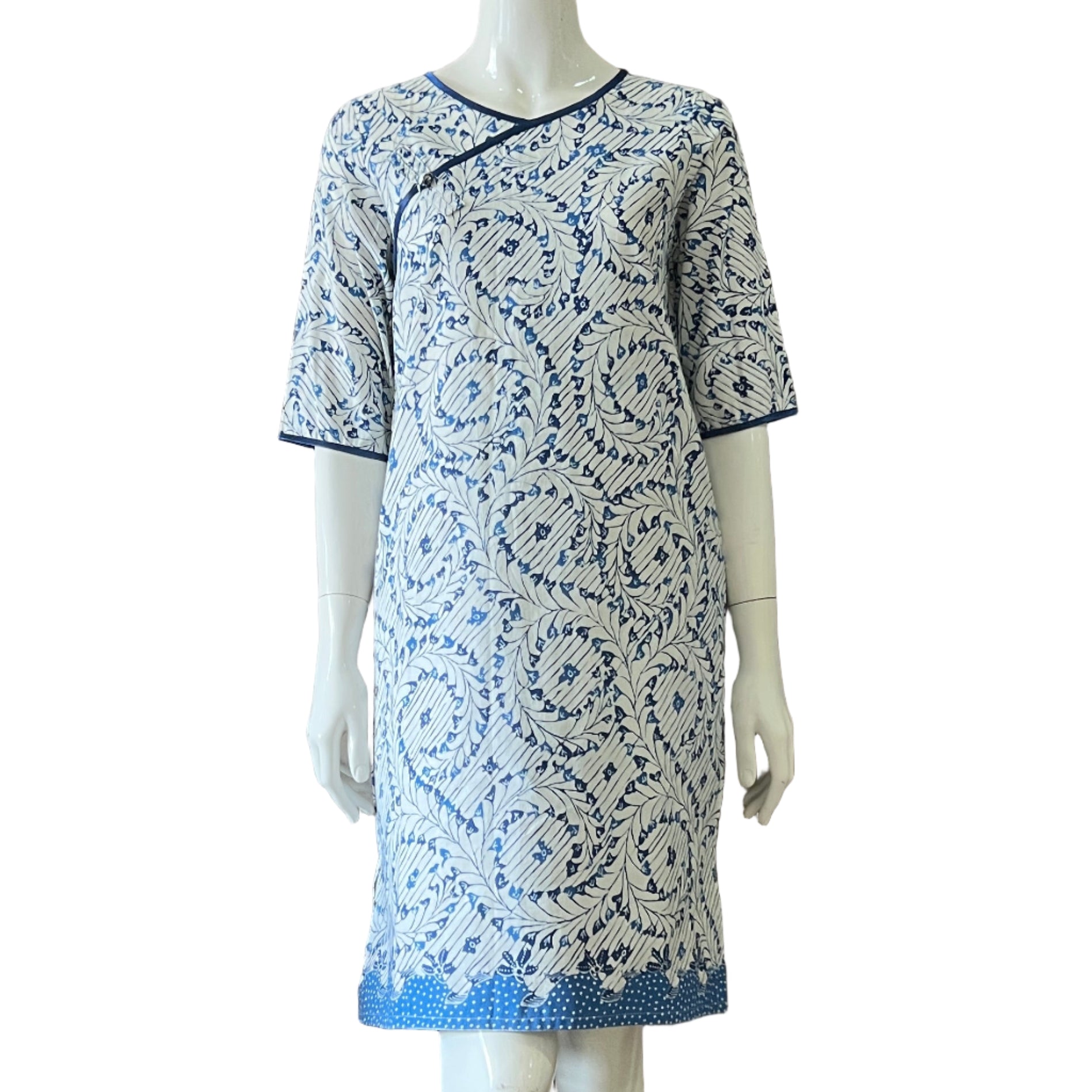 Classic Pankou 3/4 Sleeve Dress - XS