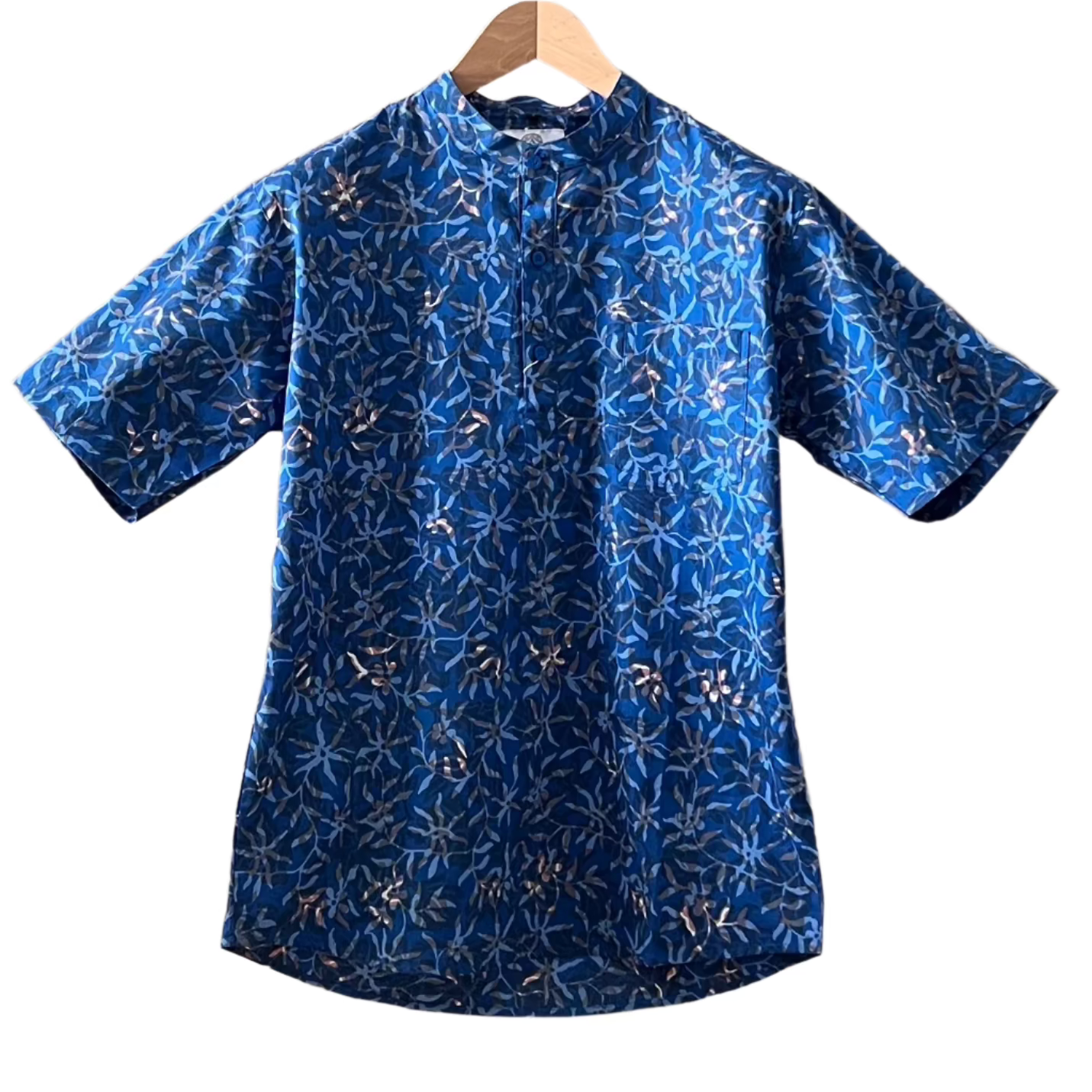 Batik Men's Mandarin Collar Shirt