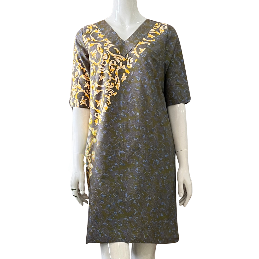 Classic V Neck Dress - XS