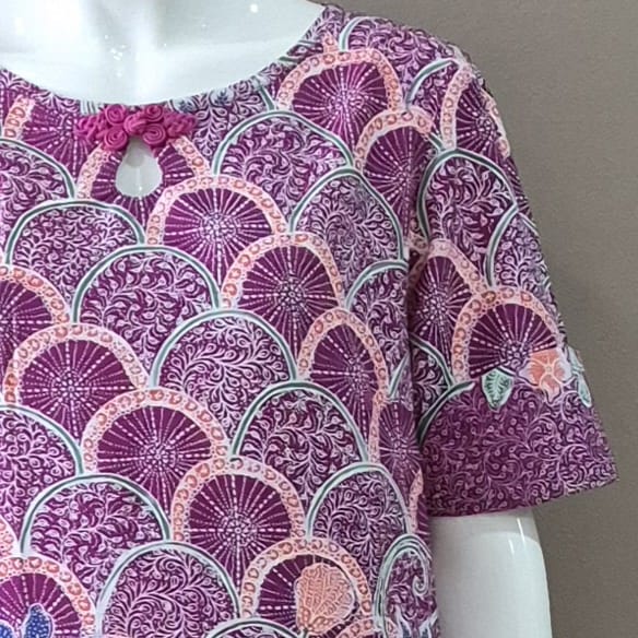 Classic Pankou Flip Sleeve Dress - M