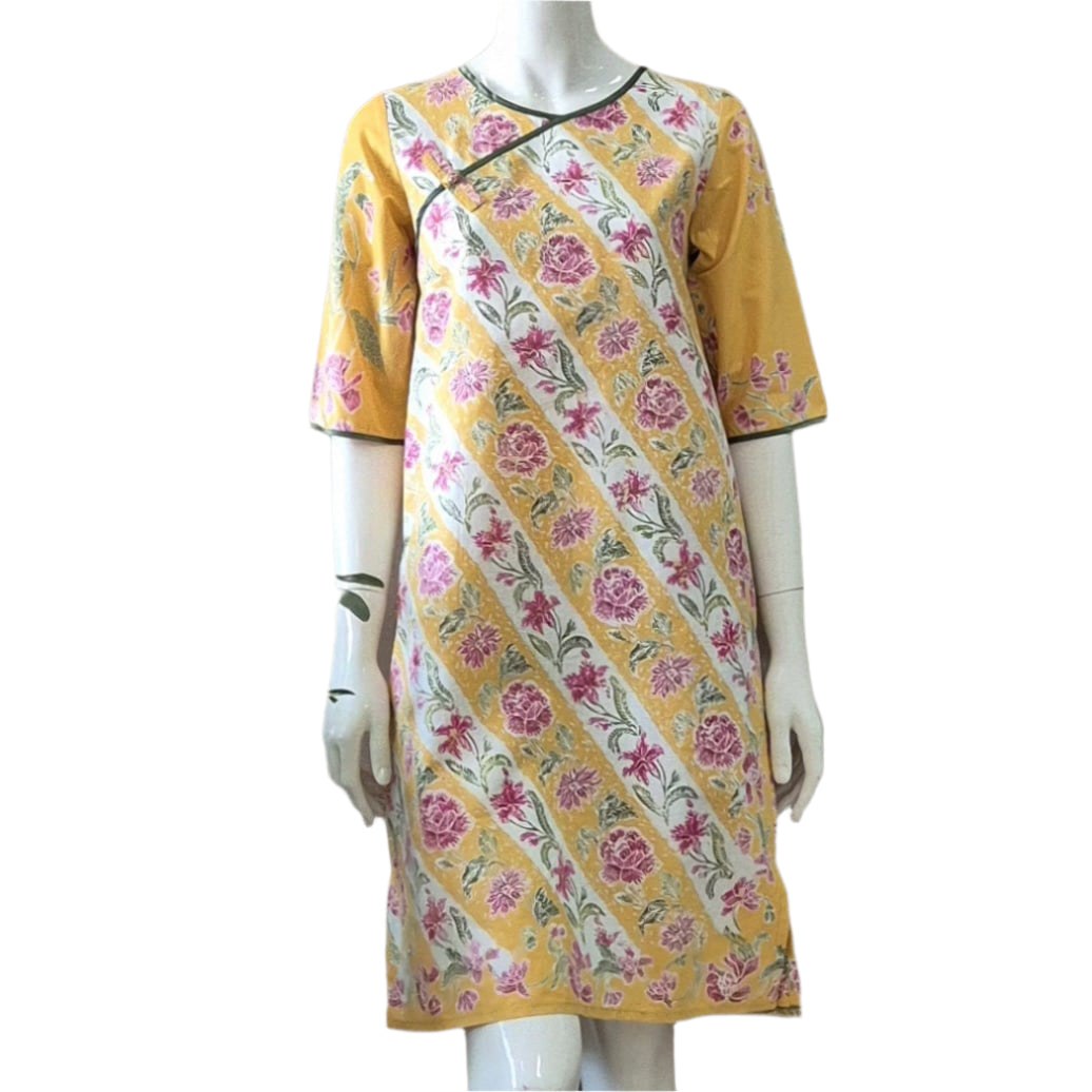 ? Classic Pankou 3/4 Sleeve Dress - XS