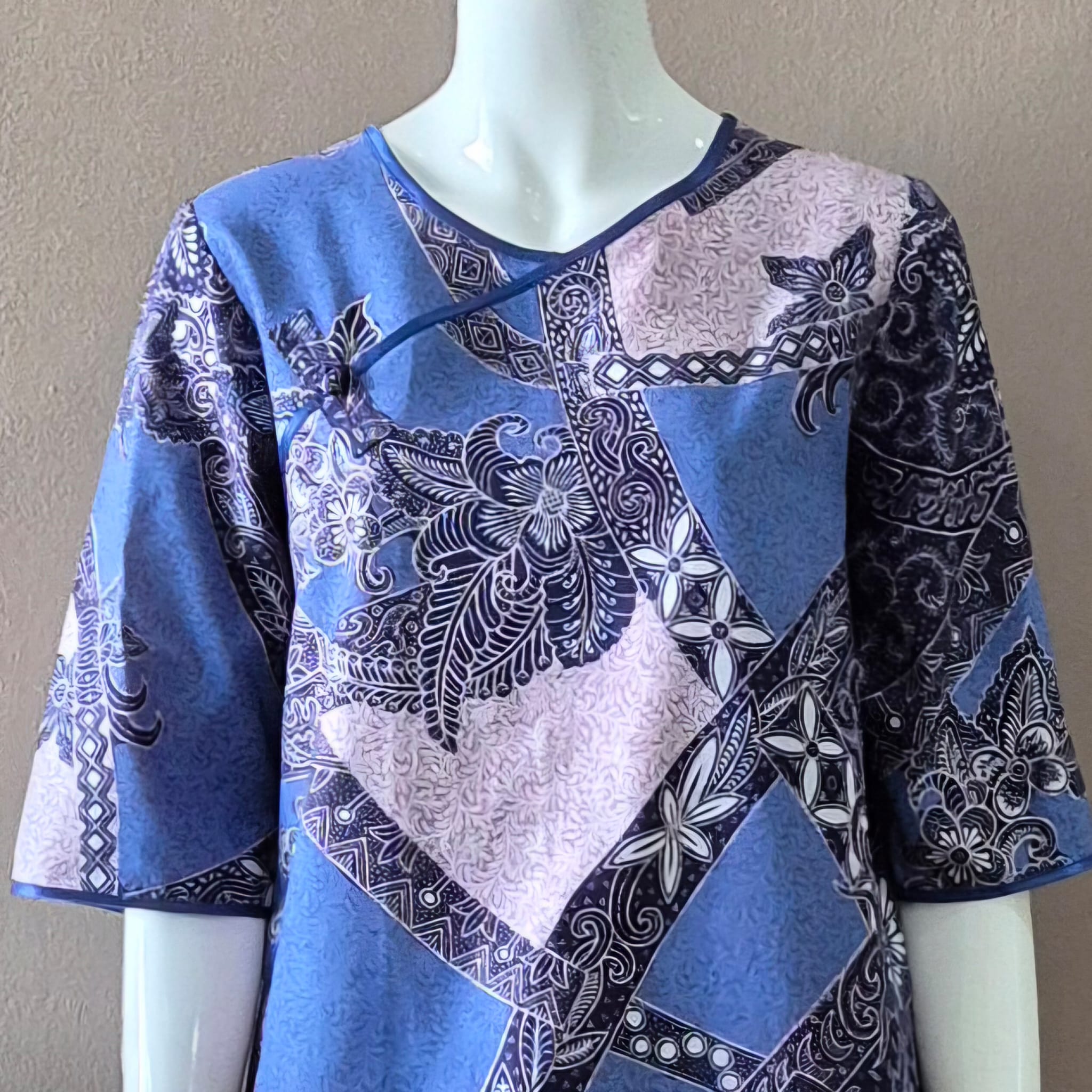 ? Classic Pankou 3/4 Sleeve Dress - M