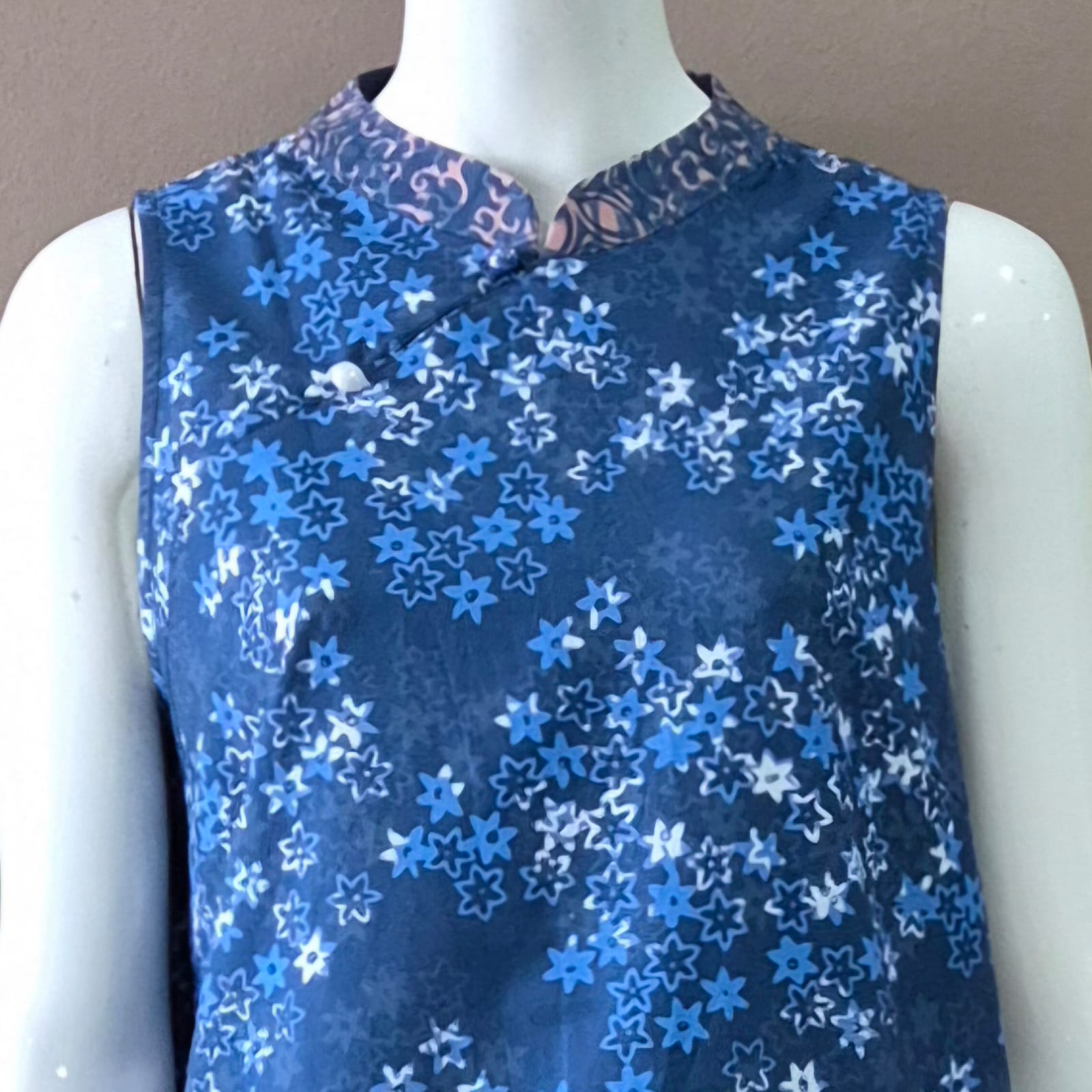 2 Buttons Cheongsam Relax Dress - L