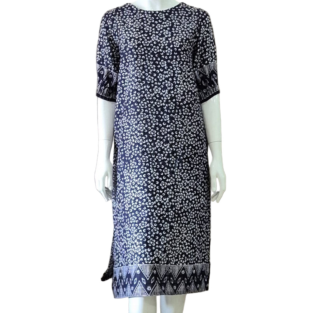 Puff Sleeve Midi Dress - XS