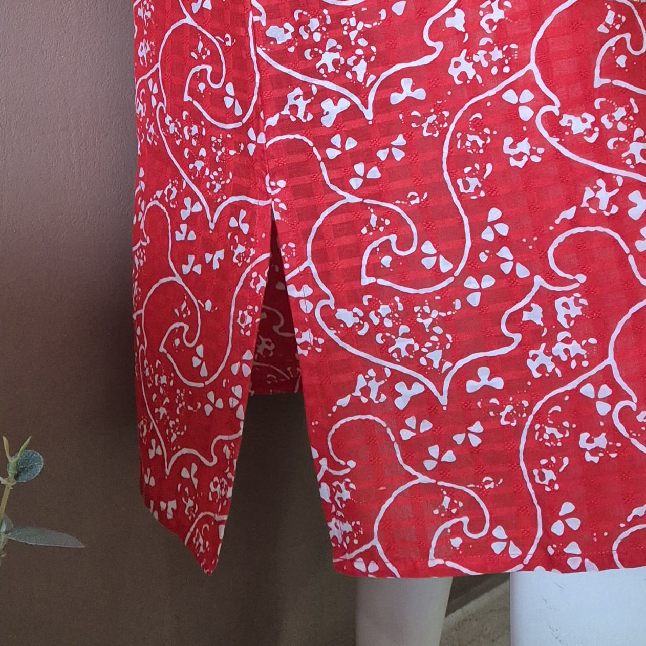 Puff Sleeve Midi Dress - S