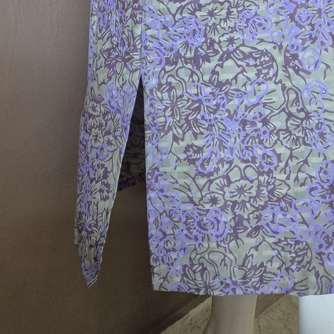 Puff Sleeve Midi Dress - M