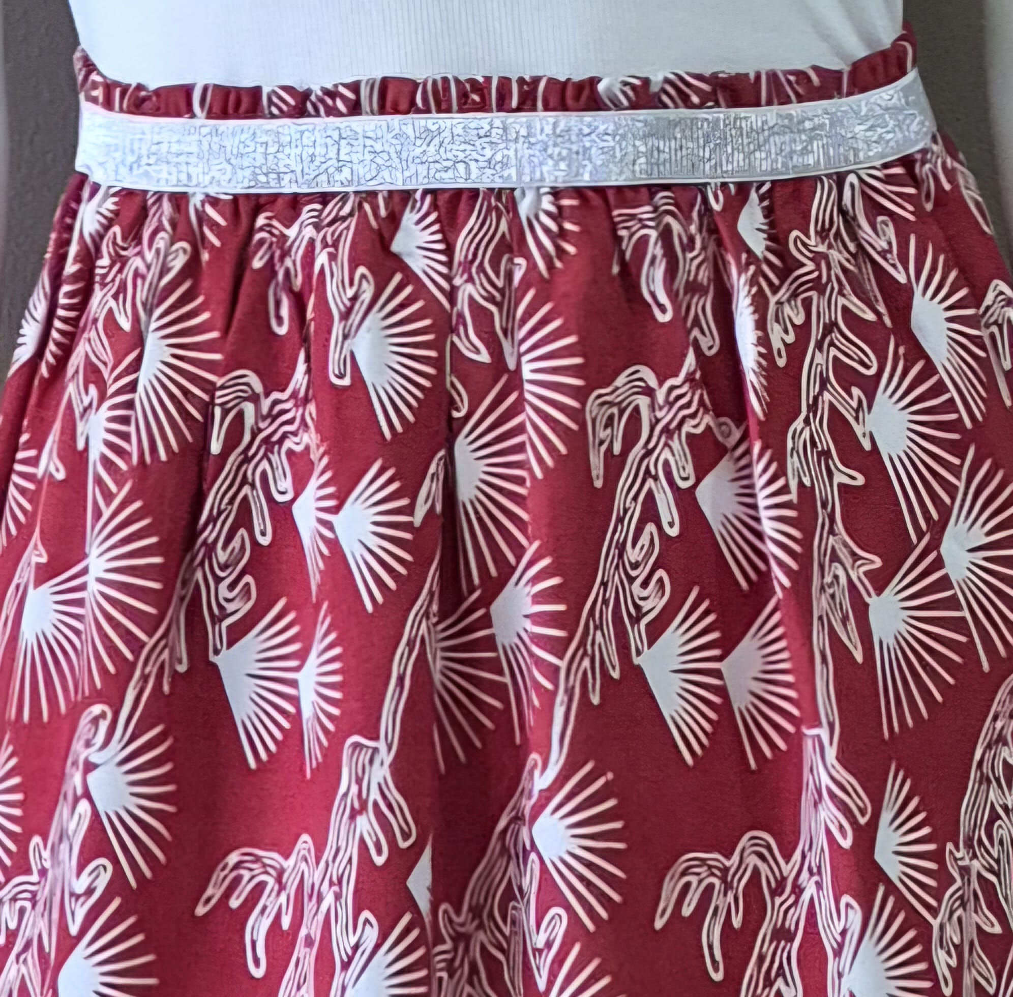 Elastic Waistband Skirt