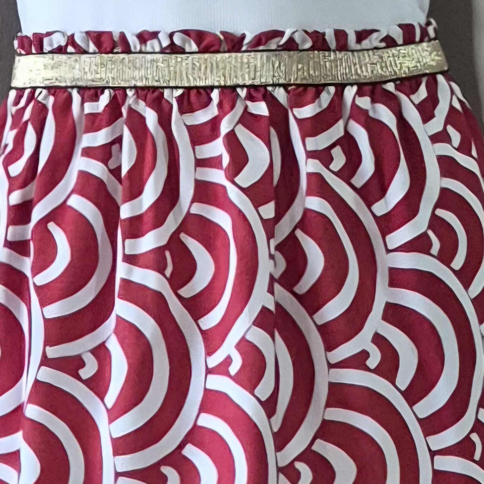 Elastic Waistband Skirt