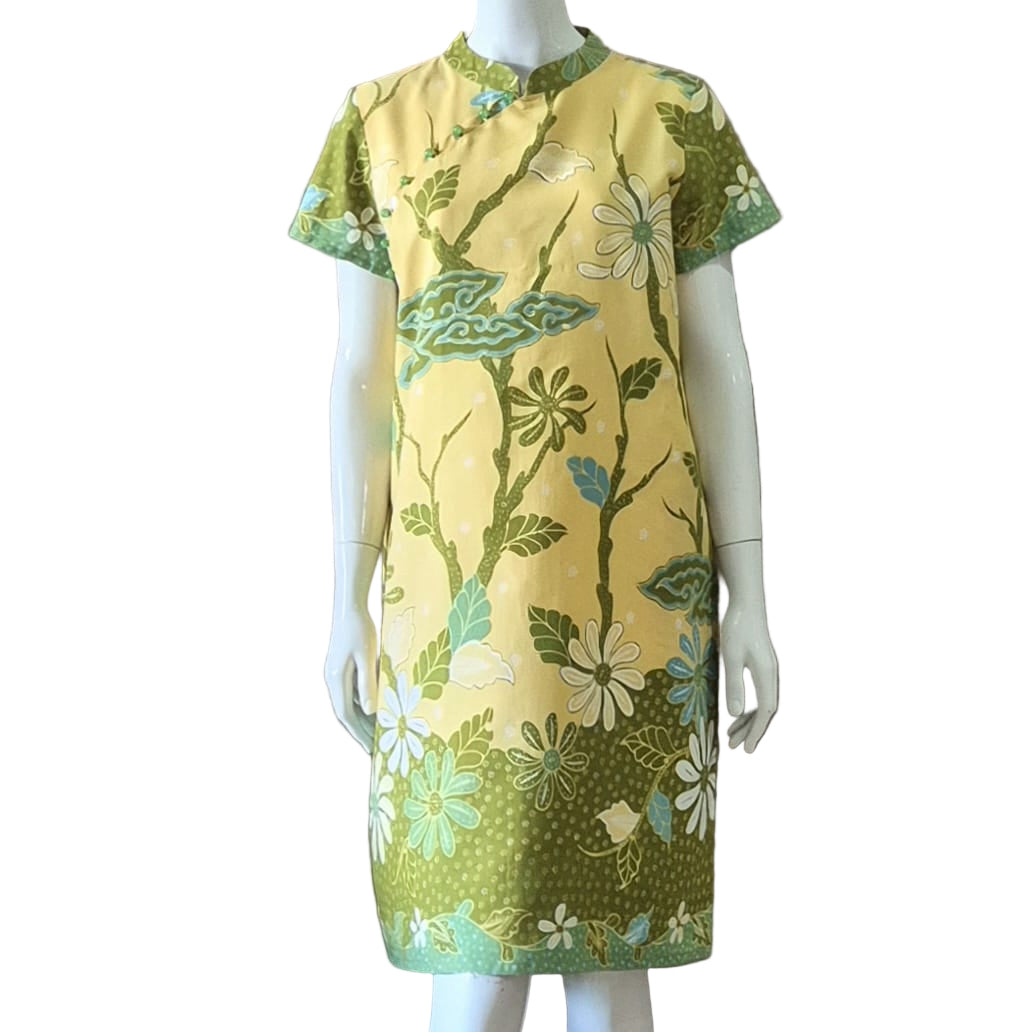 Batik Tulis Cheongsam Relax Dress - M
