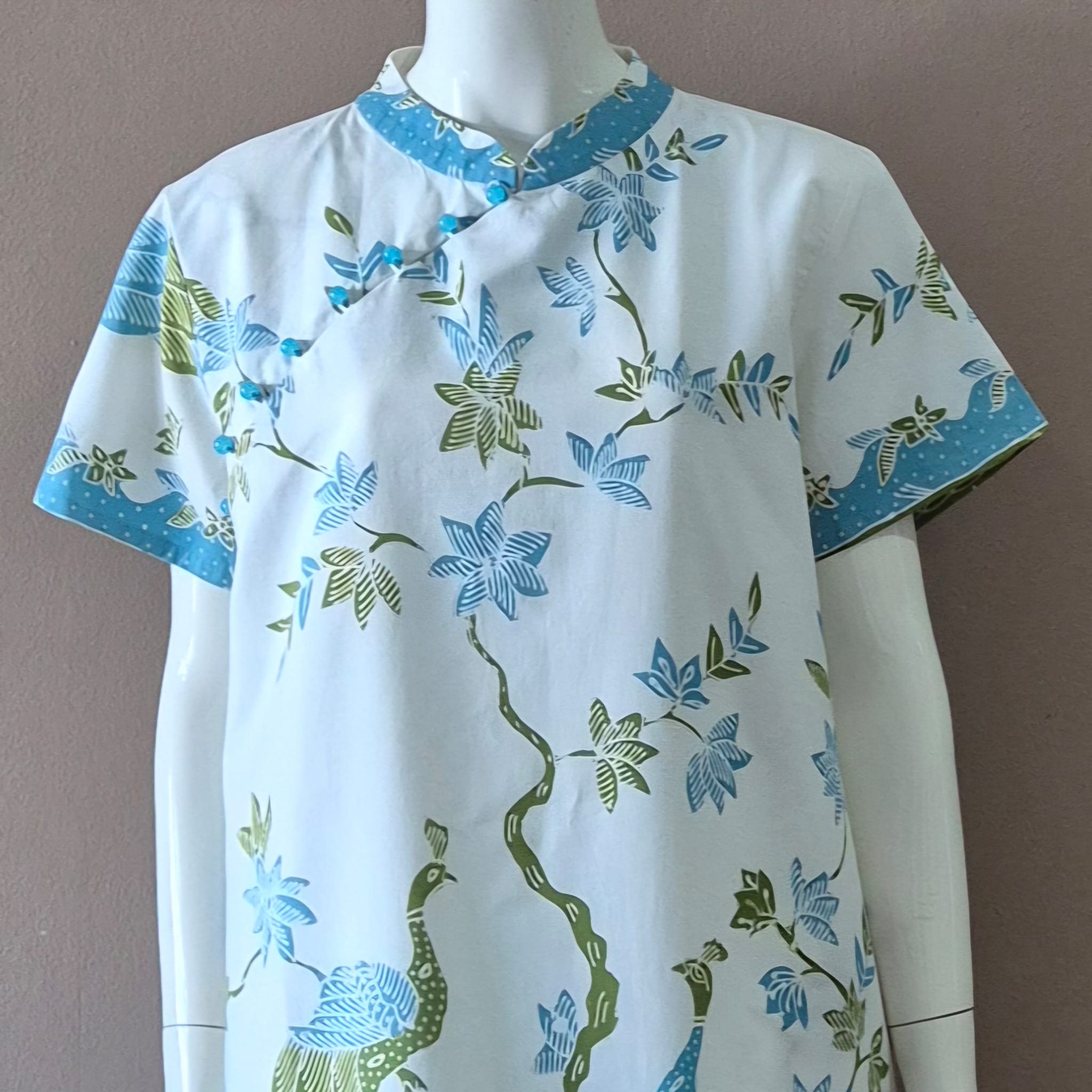 Batik Tulis Cheongsam Relax Dress - XL