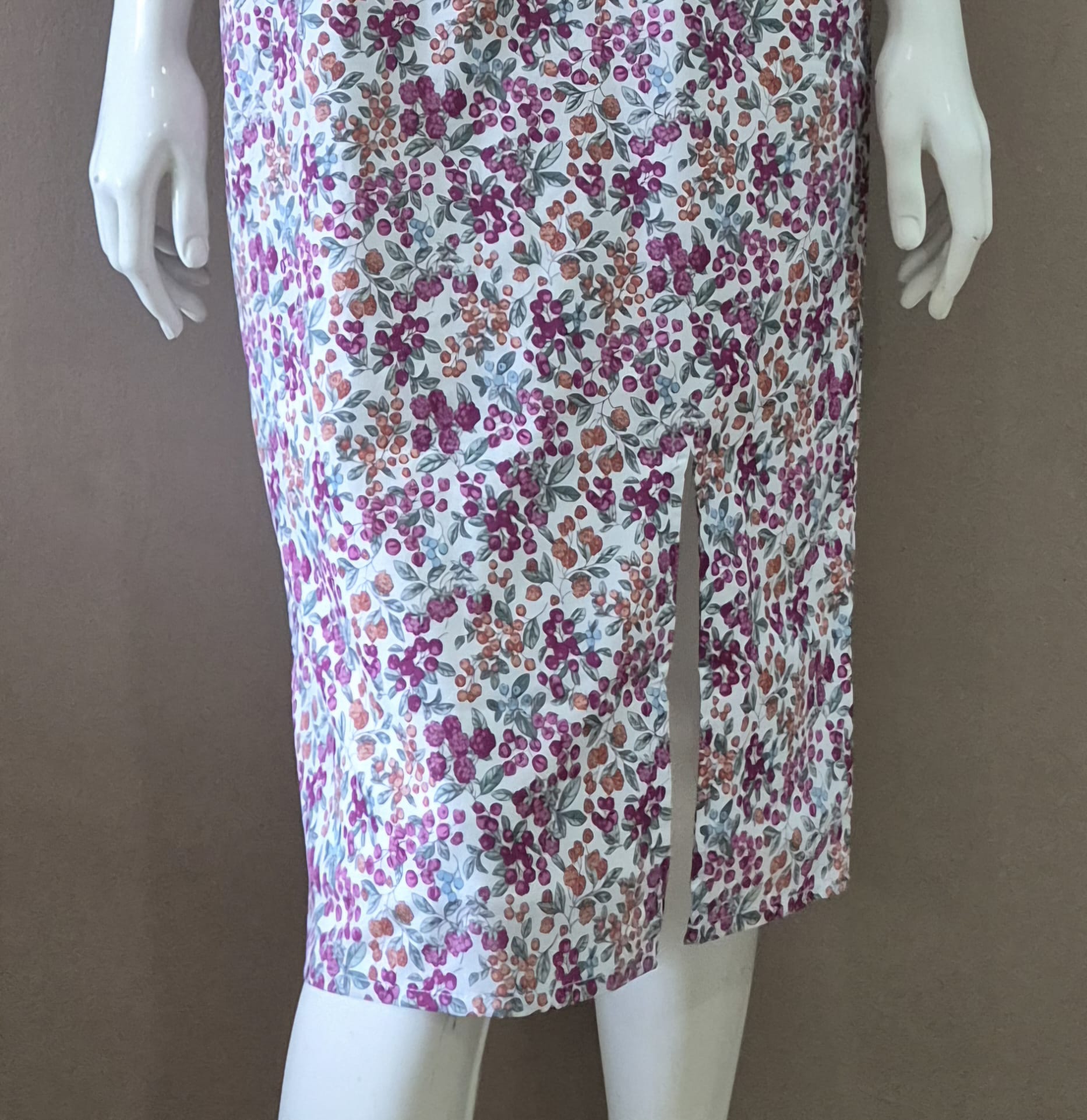 JP 3 Button Round Neck Midi