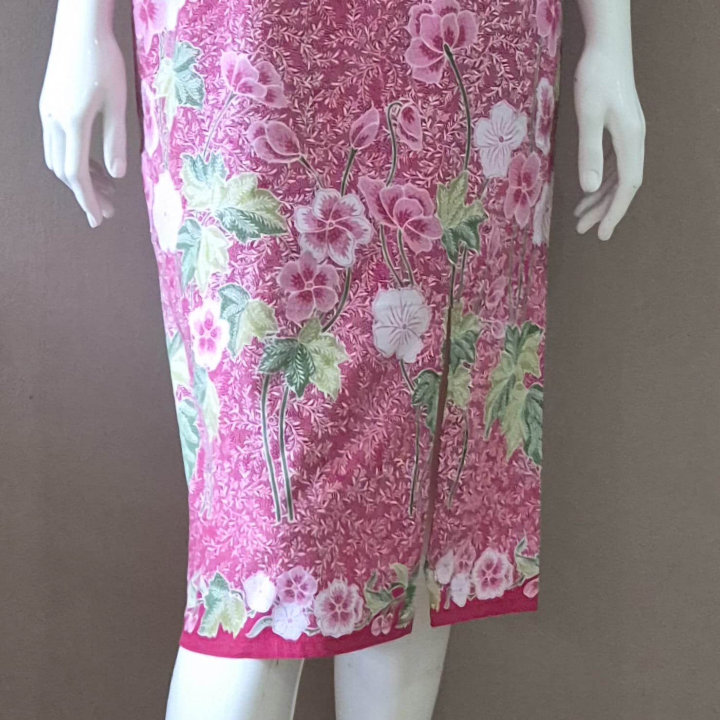 3 Button Slim Fit Midi Dress