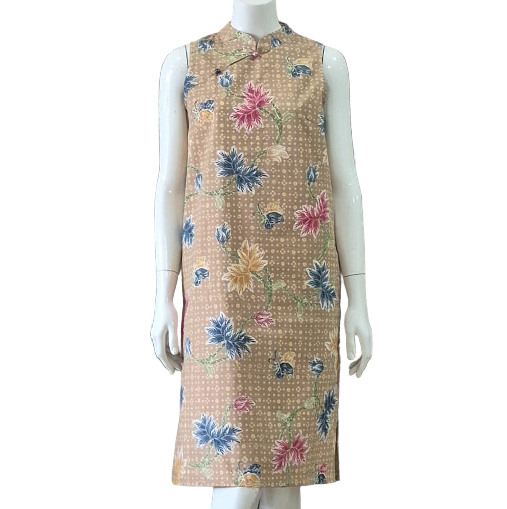 2 Buttons Cheongsam Relax Dress - XS