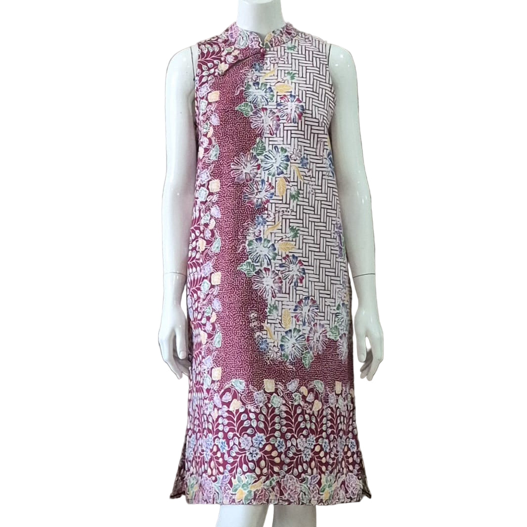 2 Buttons Cheongsam Relax Dress - S