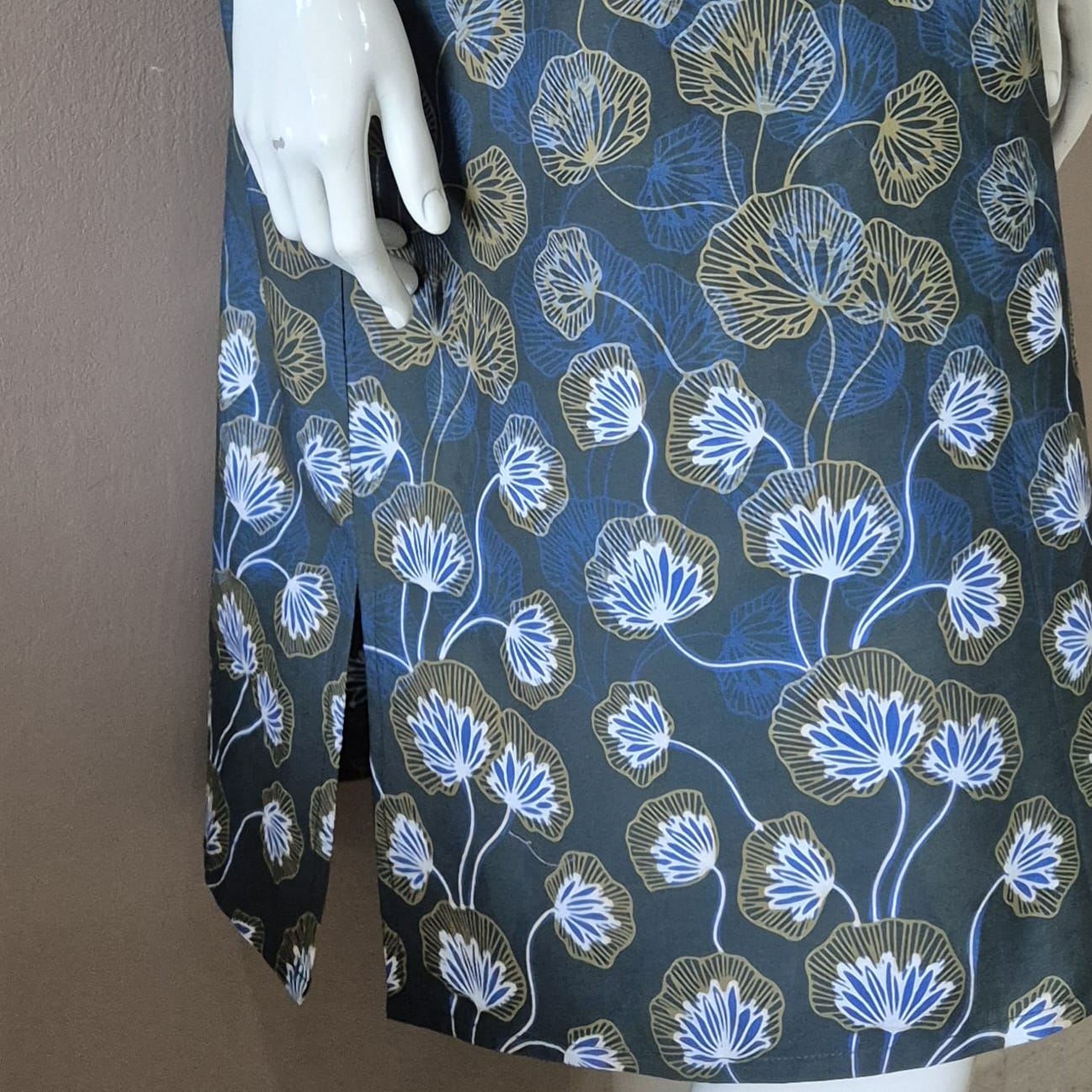 2 Buttons Cheongsam Relax Dress - L