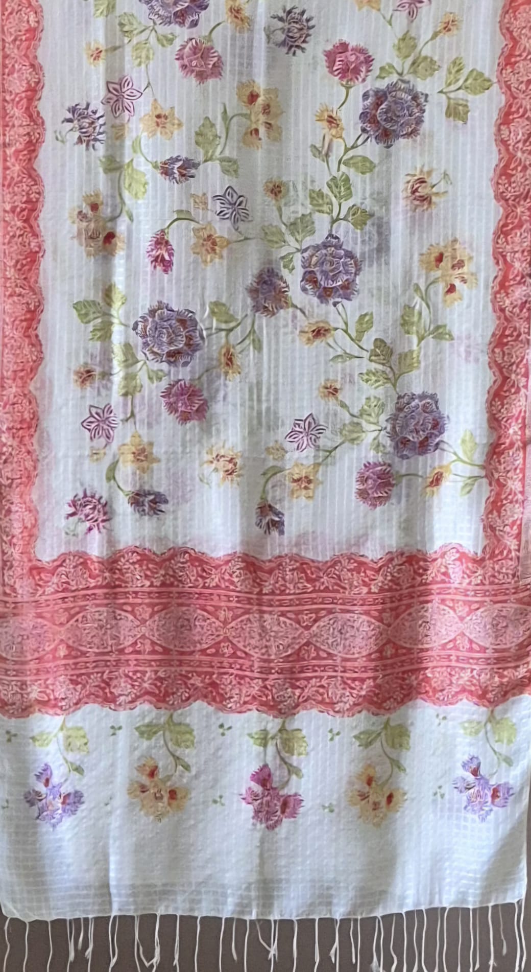 Batik Tulis Lightweight Silk Scarf