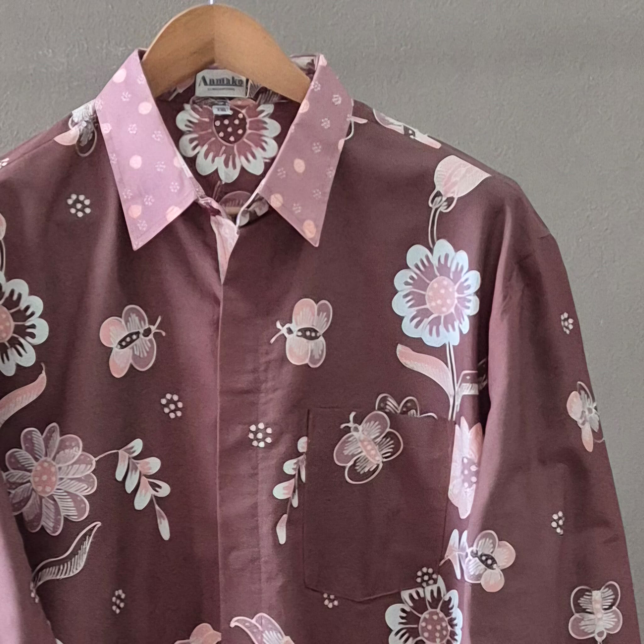 Premium Batik Tulis Men's Select Long Sleeve Shirt - XXL