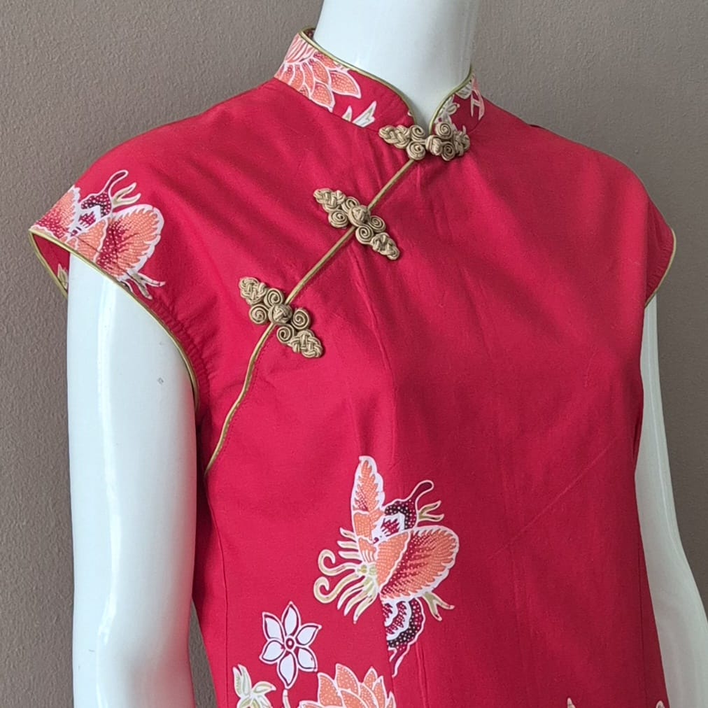 Batik Nyonya Cheongsam Dress -S