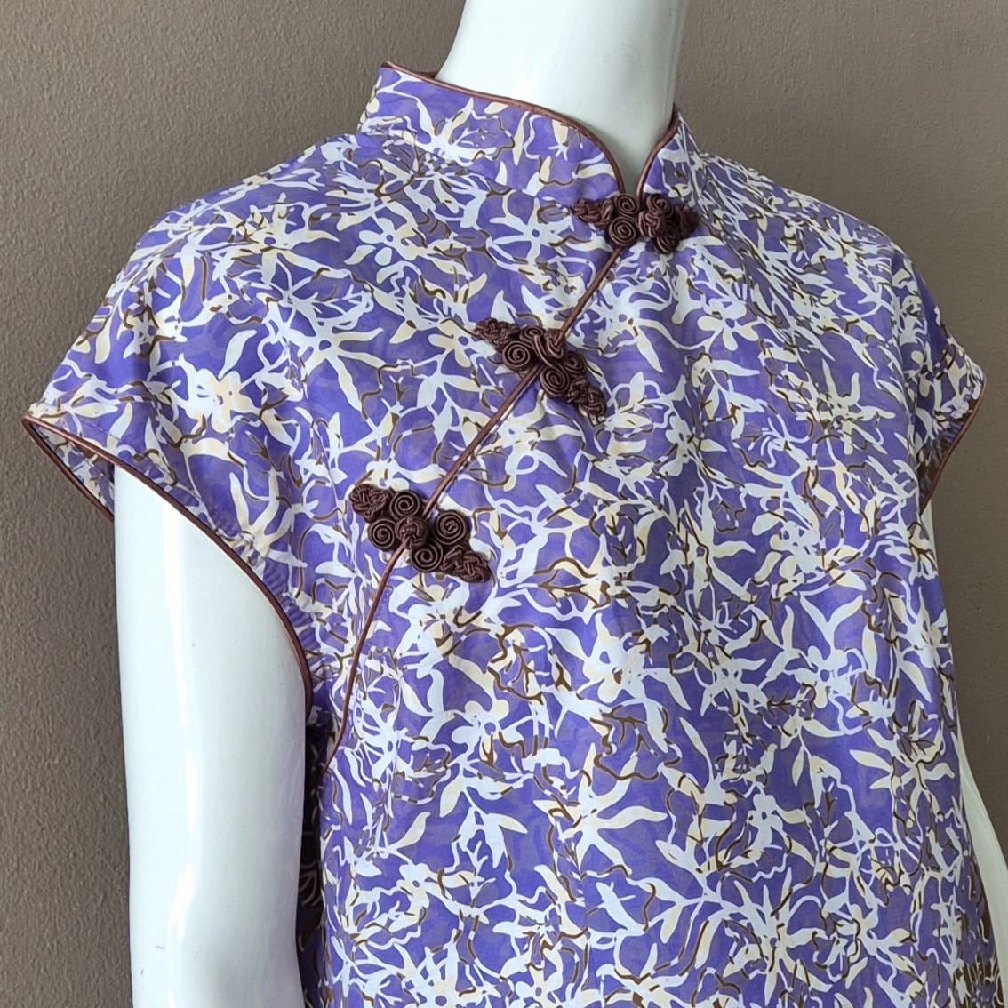 Batik Nyonya Cheongsam Dress - XL