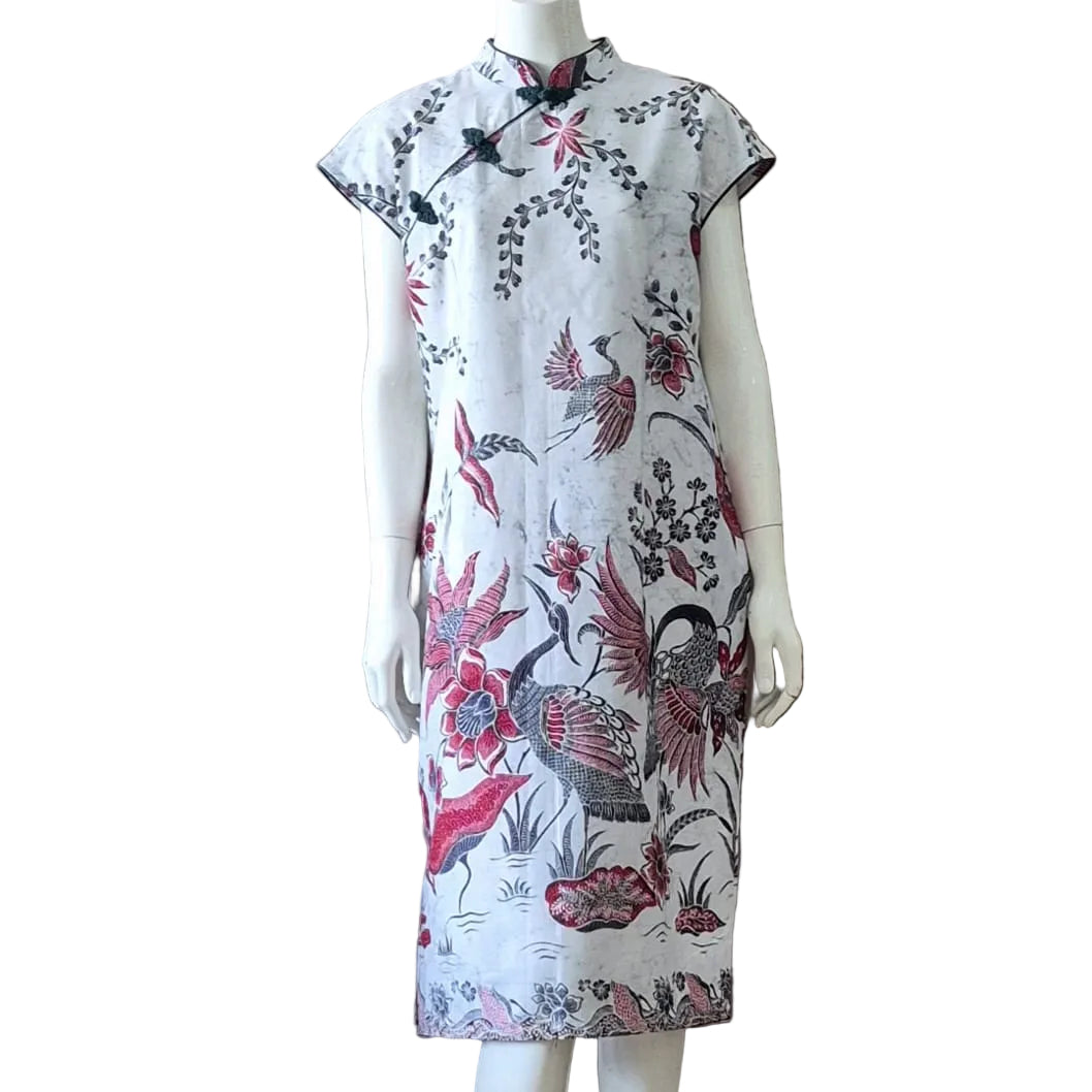 Batik Nyonya Cheongsam Dress - XL